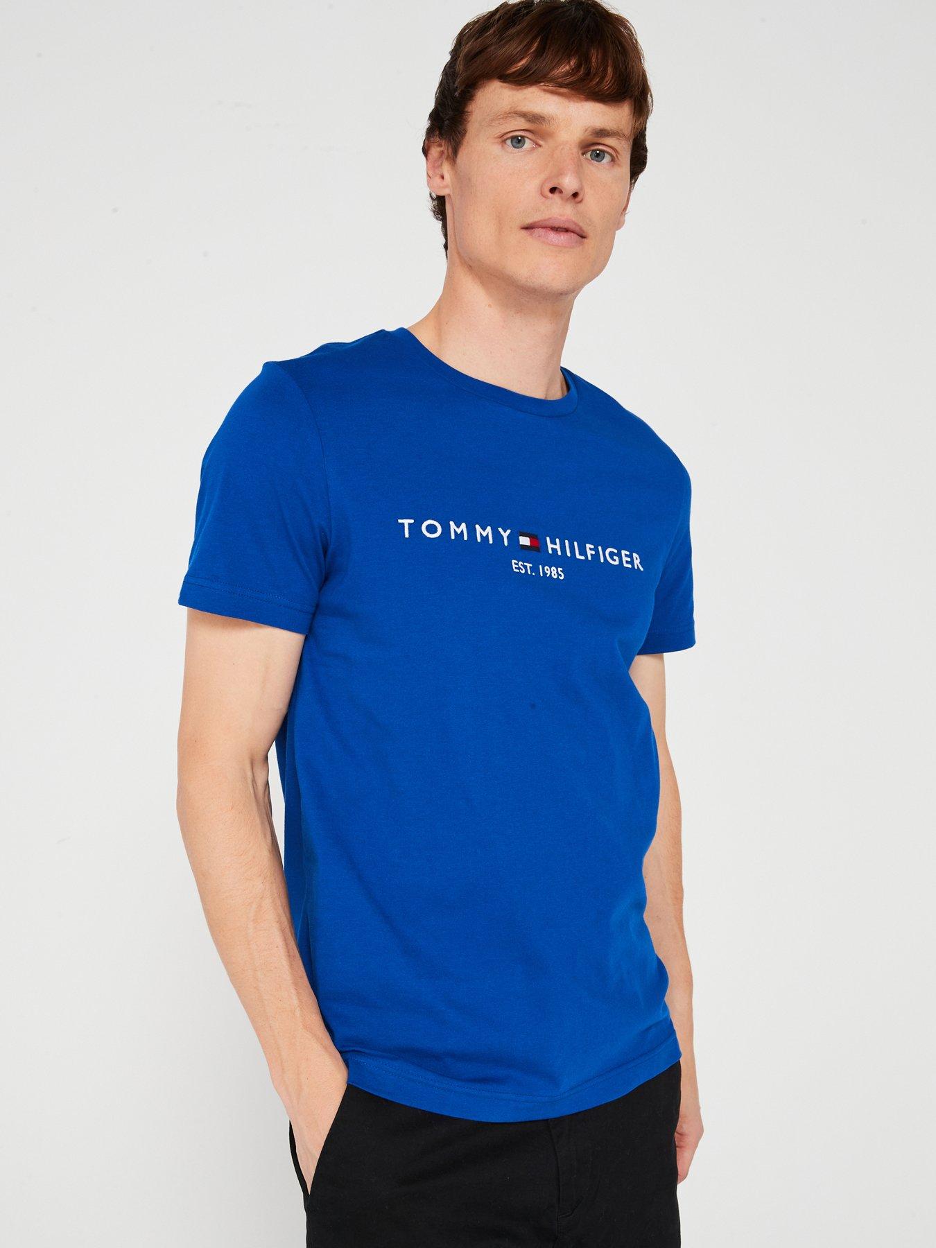 tommy-hilfiger-regular-fit-linear-chest-logo-t-shirt-bright-blue