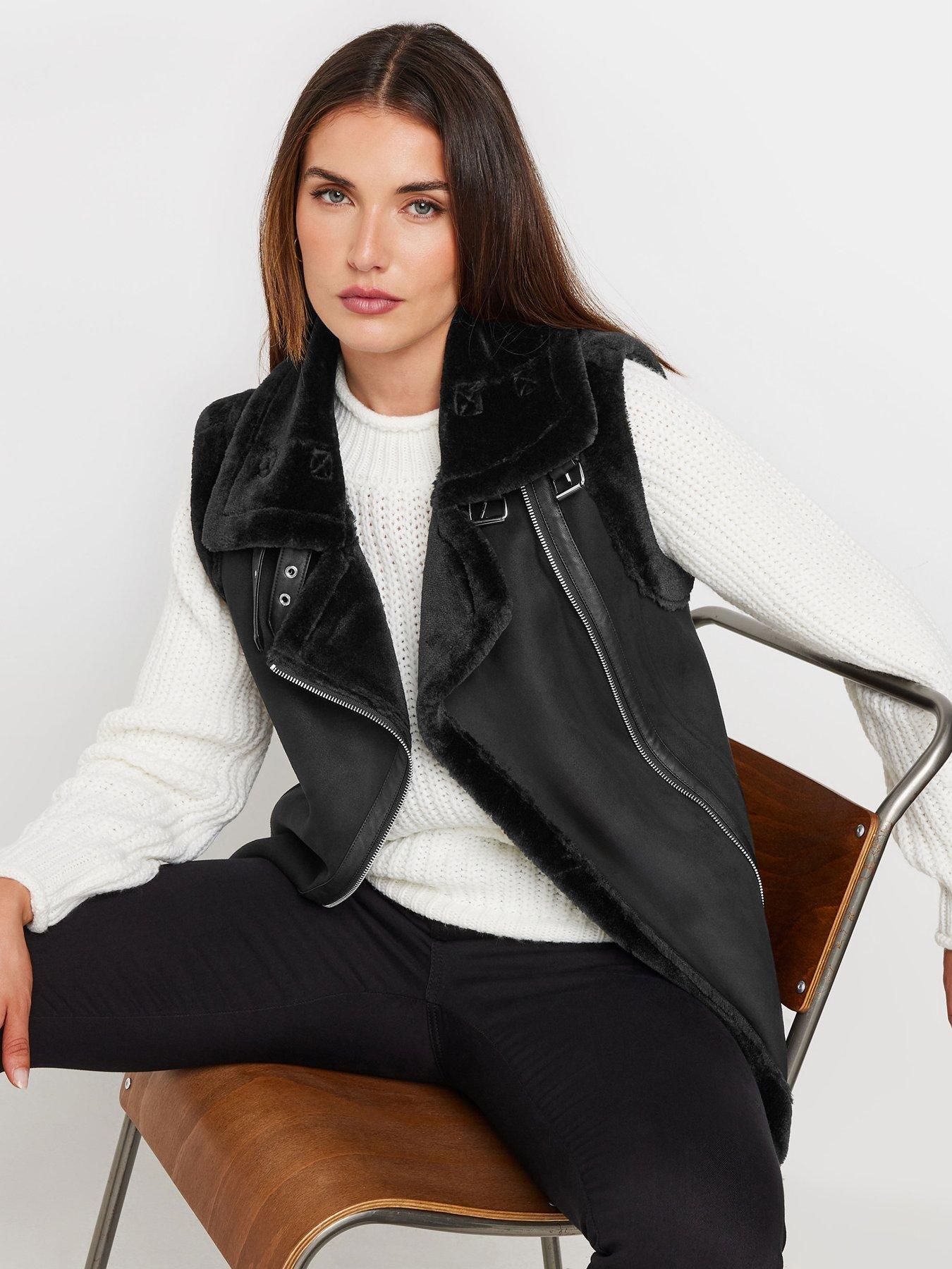 undefined Tall Aviator Gilet - Black