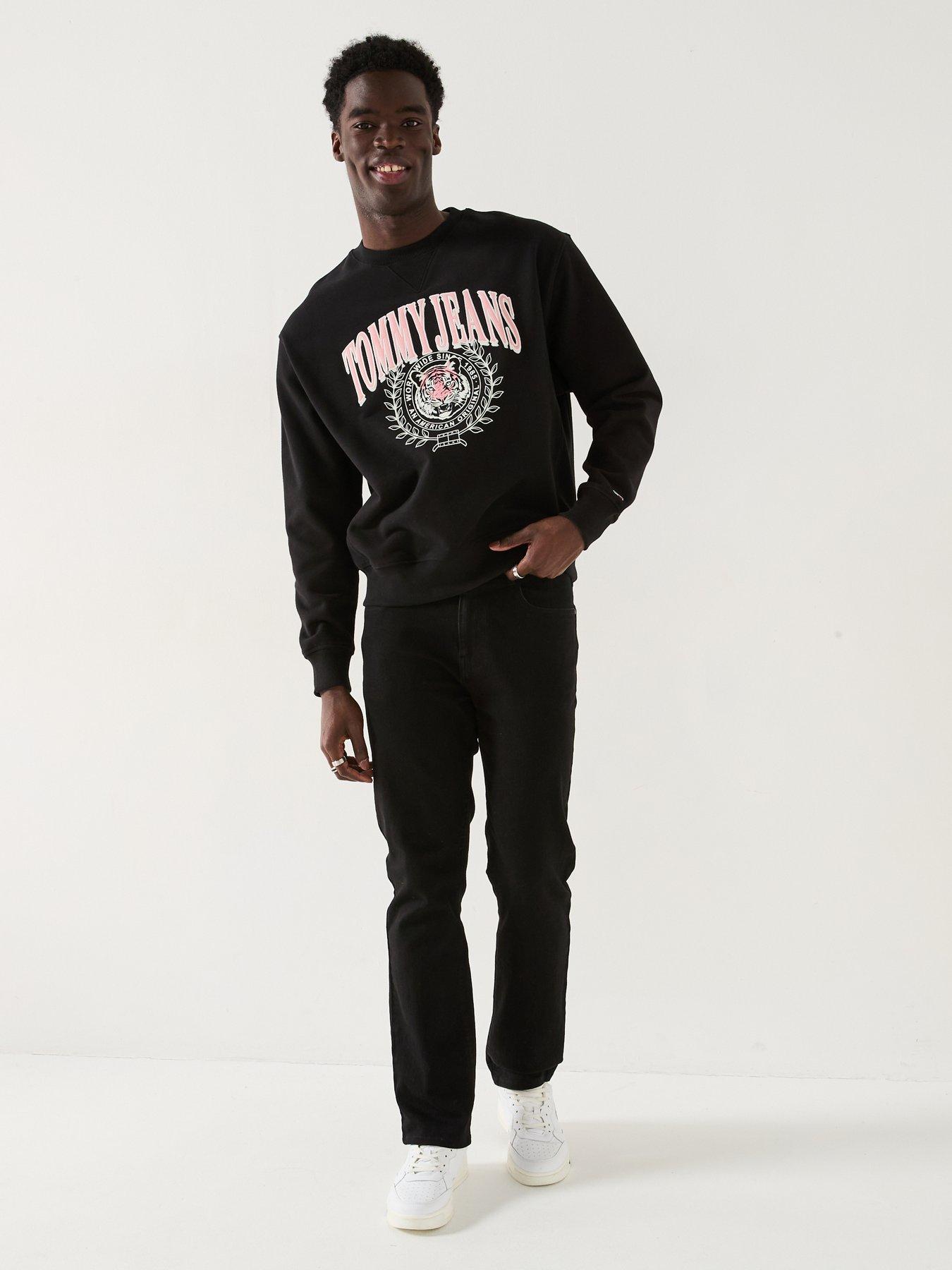  image of tommy-jeans-relaxed-fit-embroidered-varsity-crest-crew-sweat-black