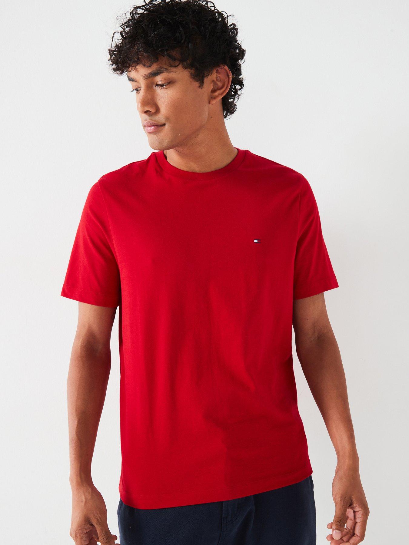 tommy-hilfiger-regular-fit-essential-flag-logo-t-shirt-red