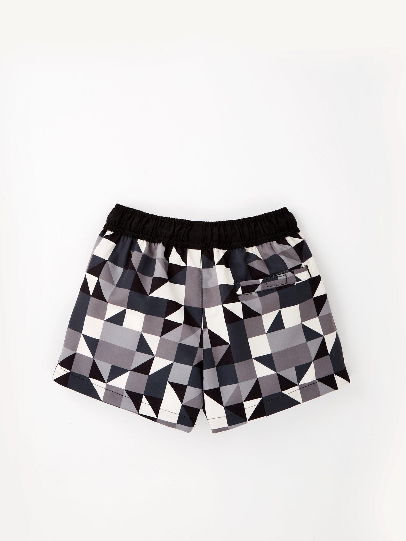 image of liverpool-fc-geometric-print-swim-short-grey