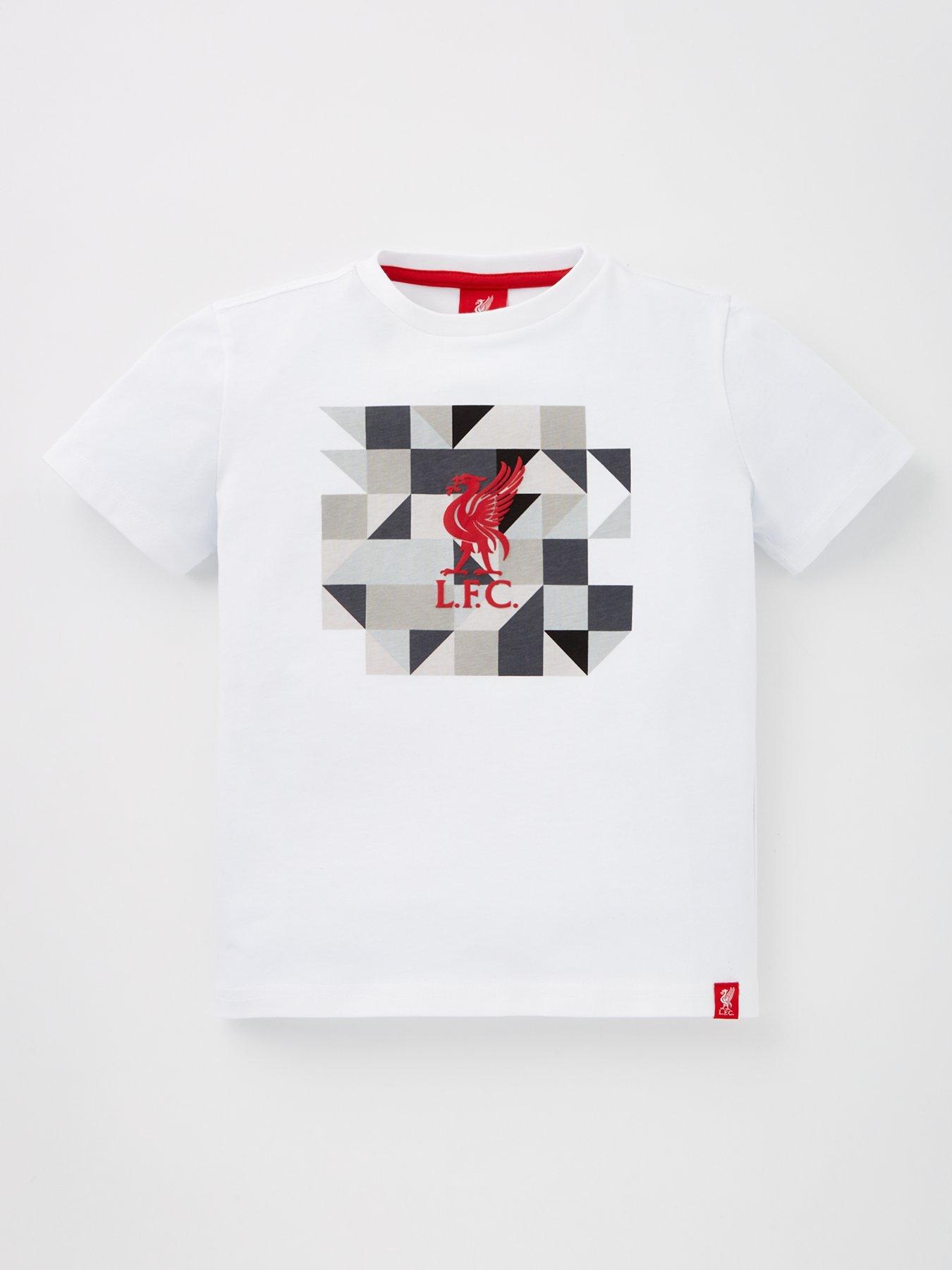  image of liverpool-fc-geo-print-t-shirt-white