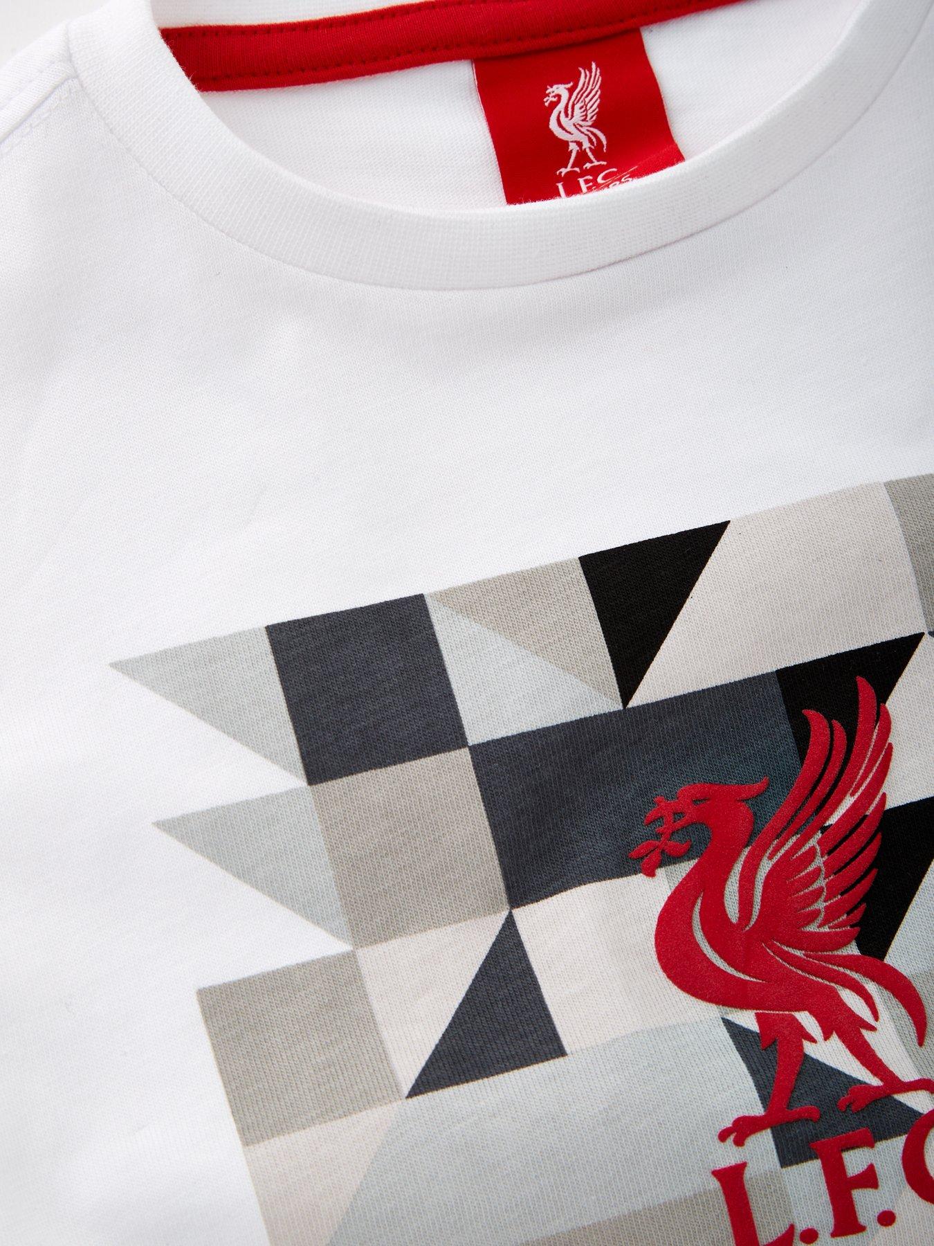  image of liverpool-fc-geo-print-t-shirt-white