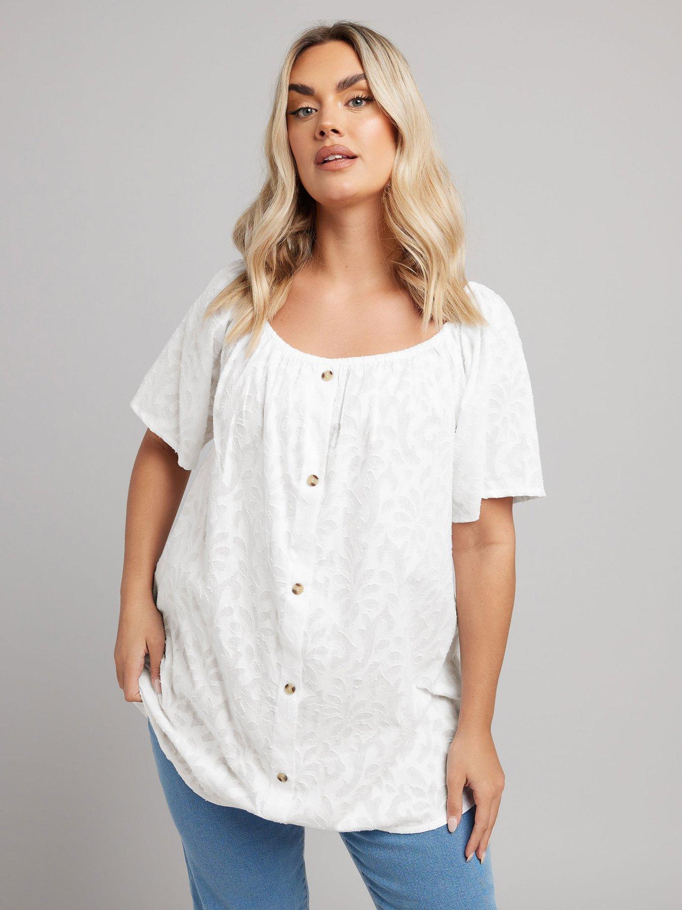 undefined Curve Placket Gypsy Top