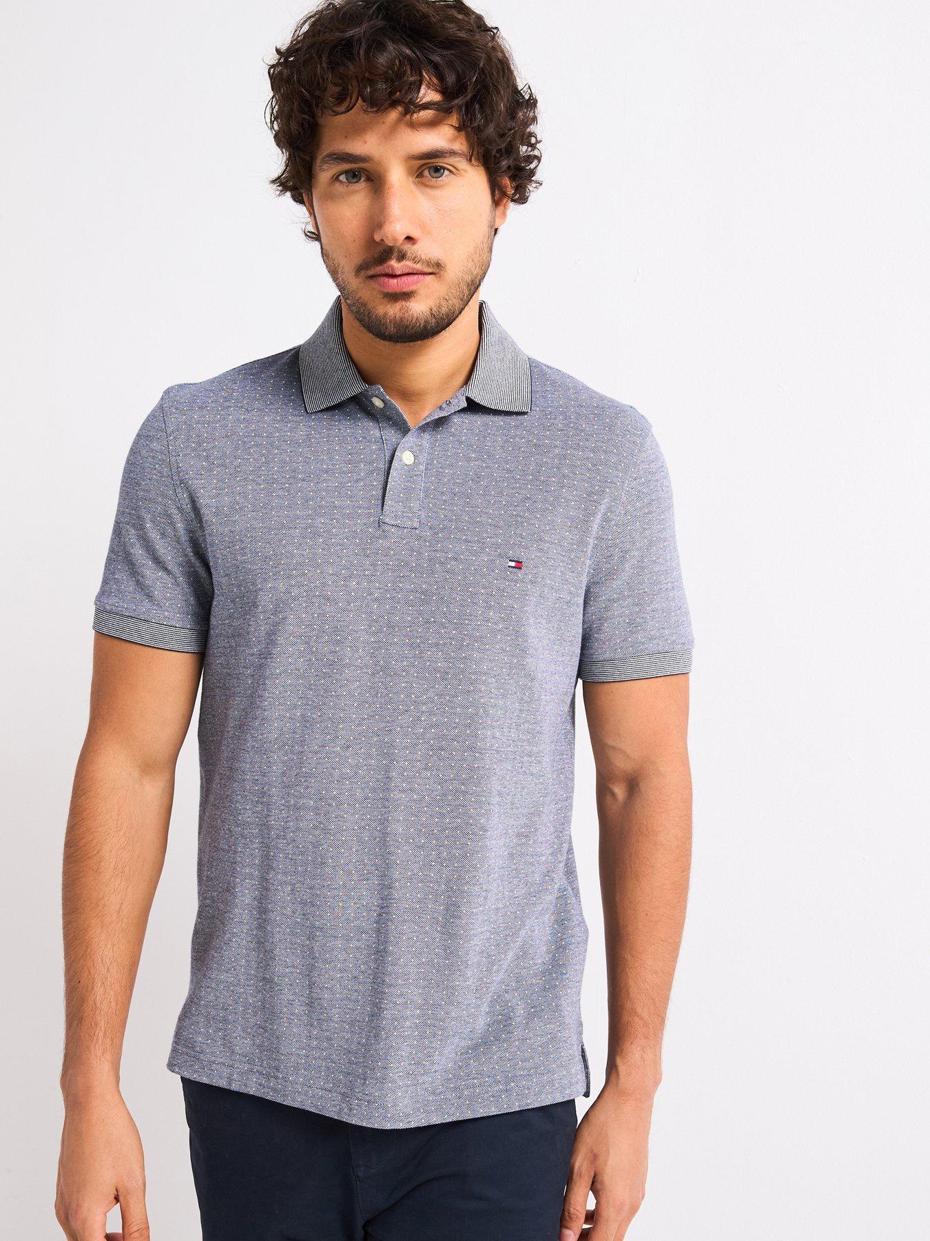 tommy-hilfiger-regular-fit-microprint-polo-shirt-navy