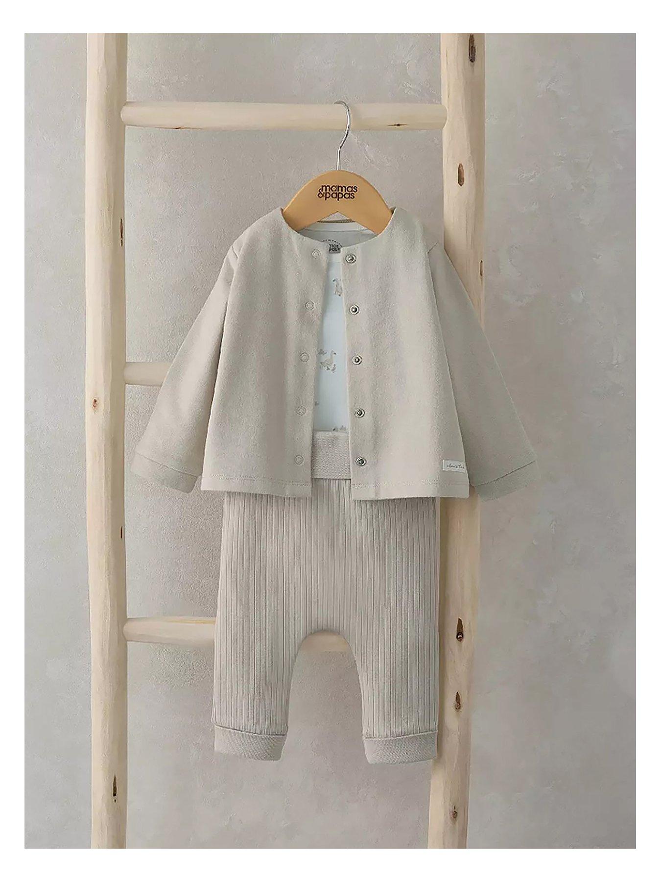 undefined Baby Unisex 3 Piece Duckling Jersey Jacket Set - Multi