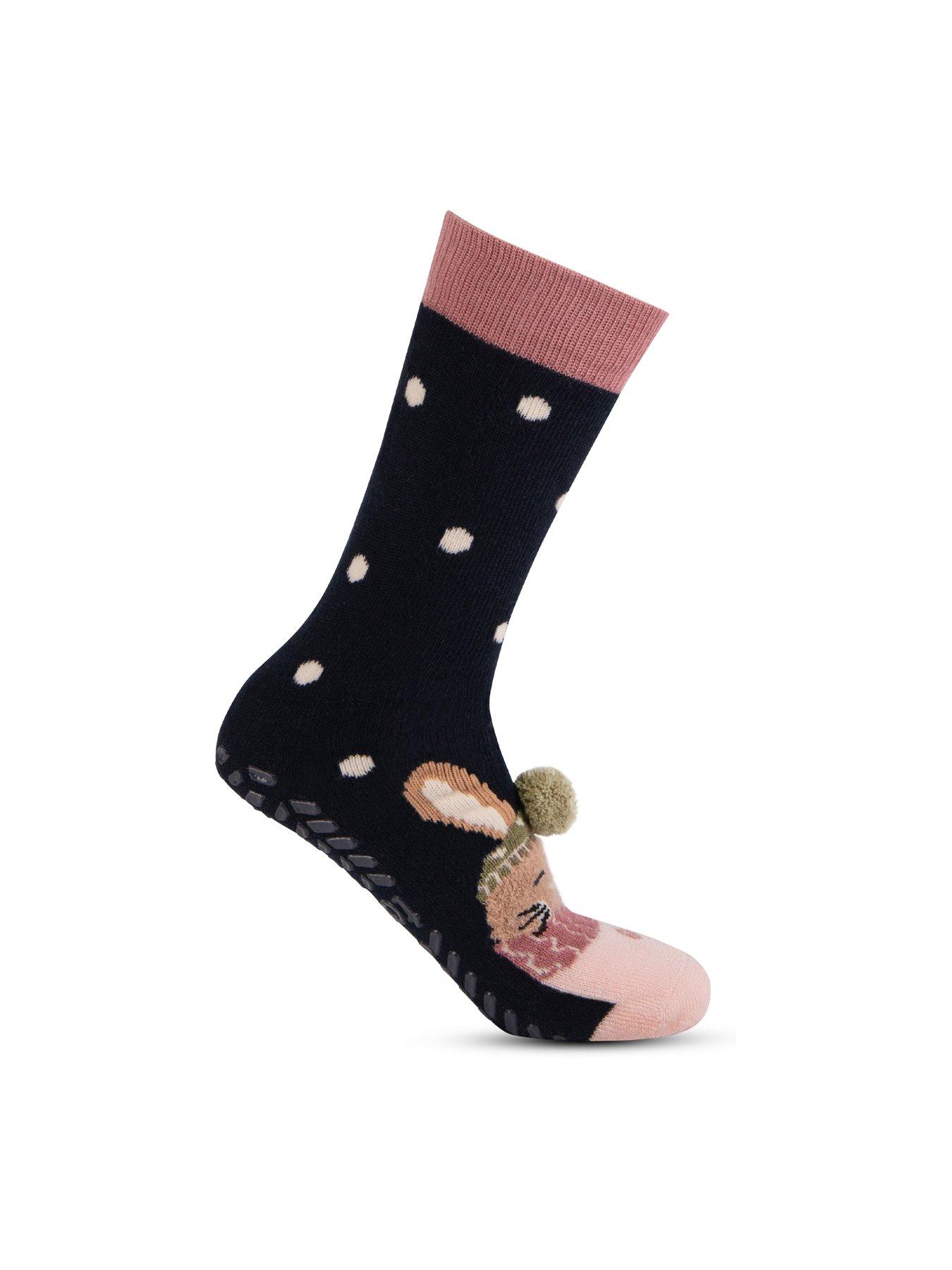  image of totes-2pack-original-rabbitfairisle-slipper-socks-rabbitfairisle-multi