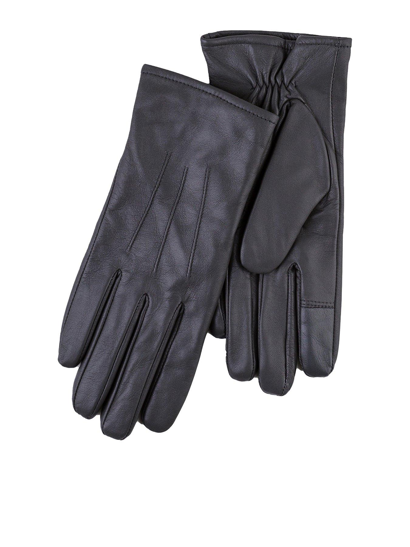 totes-isotoner-3-point-st-leather-gloves-grey