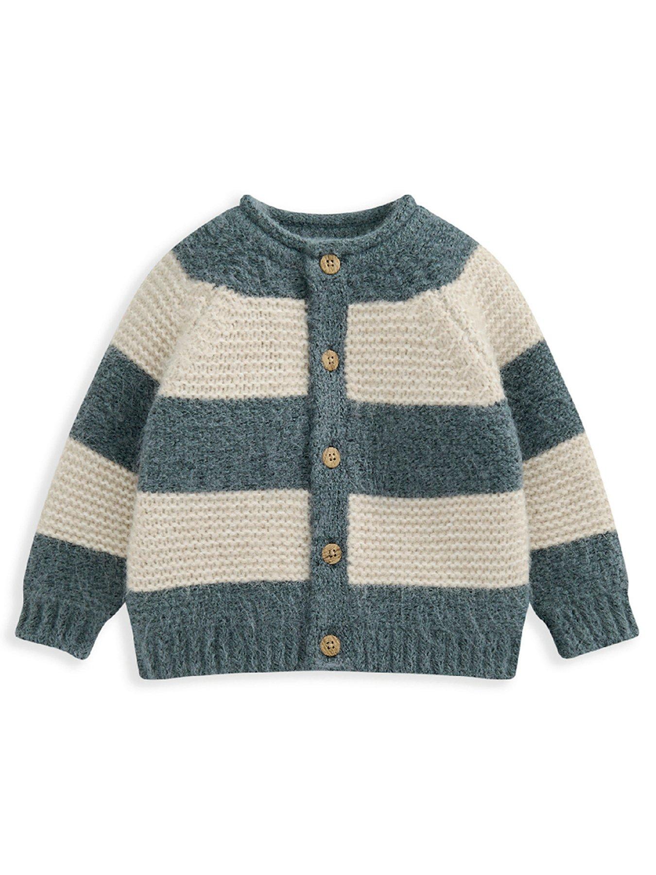 undefined Baby Boys Stripe Cardigan - Blue