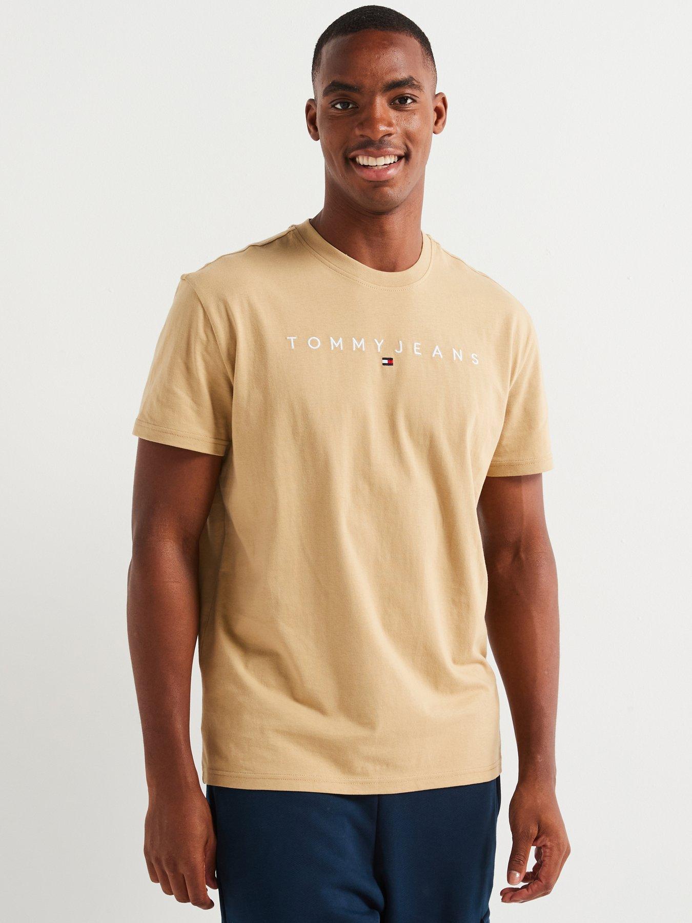 tommy-jeans-regular-fit-linear-logo-t-shirt-beige