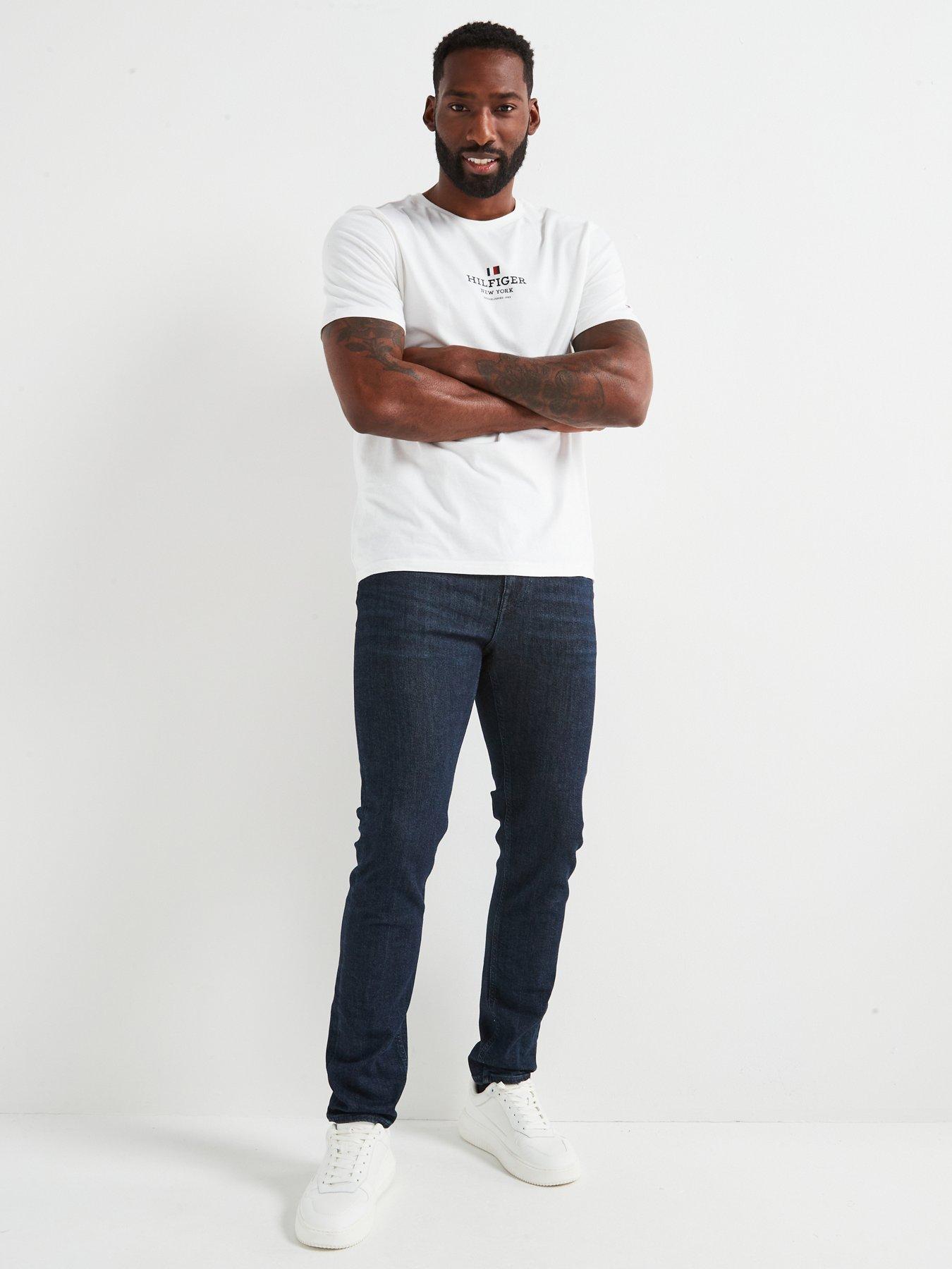  image of tommy-hilfiger-bleecker-flex-slim-fit-jeans-dark-blue