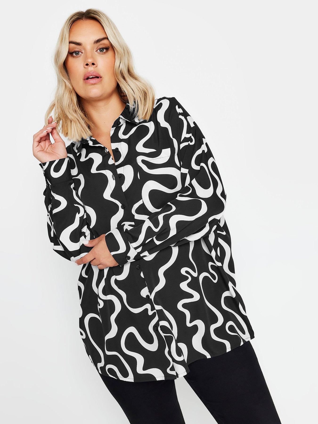 undefined Curve Oversized Mono Shirt