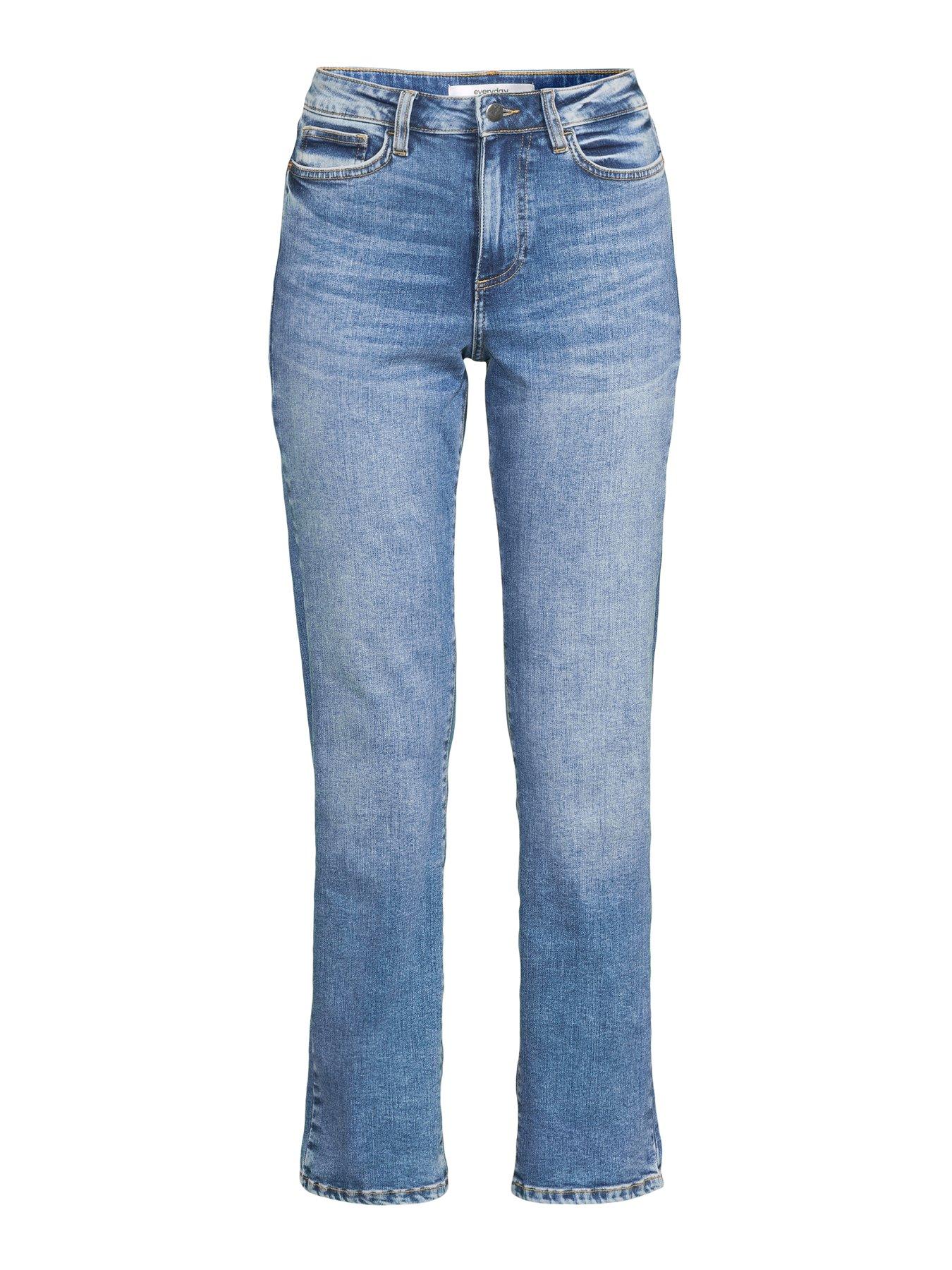 Image 7 of 7 of The Very Collection Authentic Straight Leg Jeans - Mid Wash