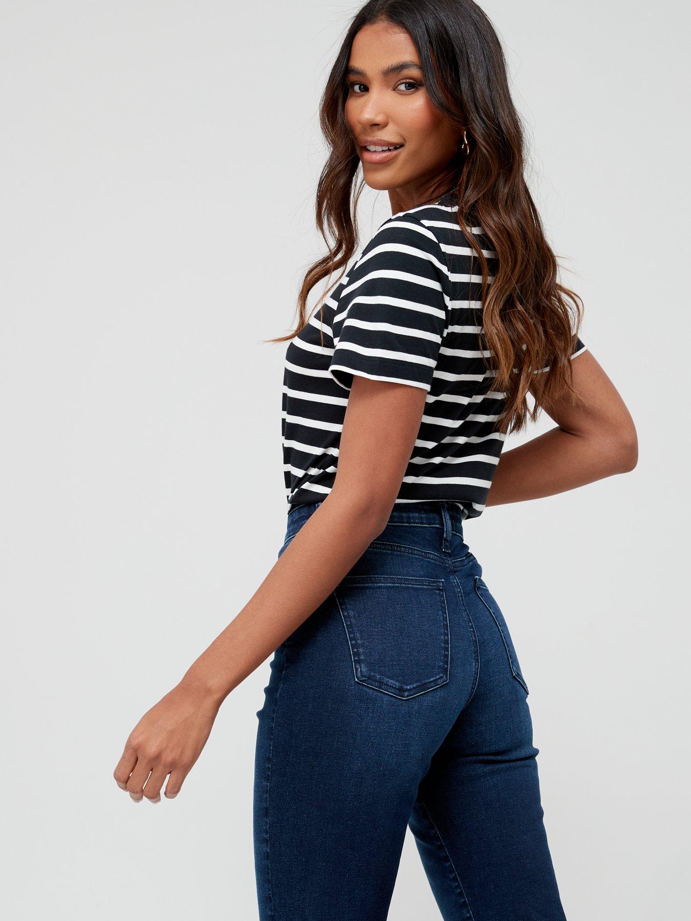  image of everyday-short-authentic-straight-leg-jeans-dark-wash