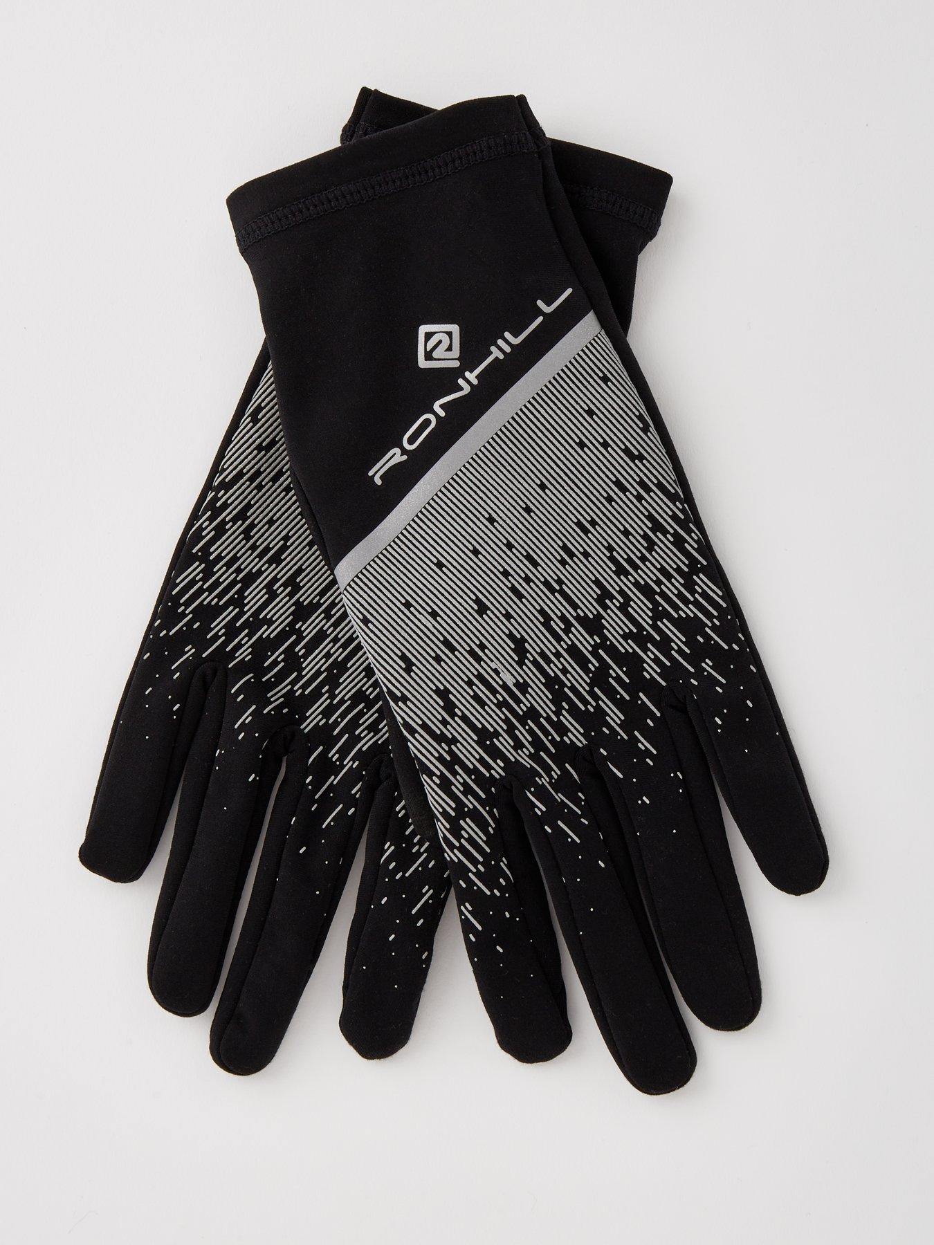 back image of ronhill-unisex-reflect-running-glove-black