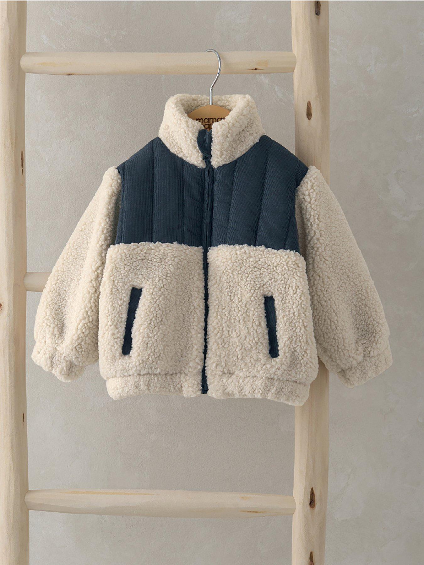 Mamas Papas Baby Boys Fleece Jacket Beige littlewoods