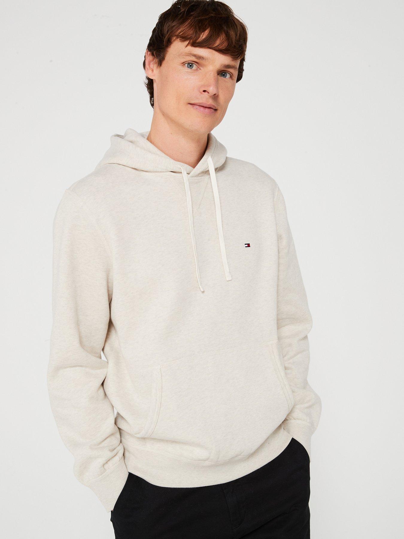 undefined Regular Fit Essential Fleece Overhead Hoodie - Light Beige