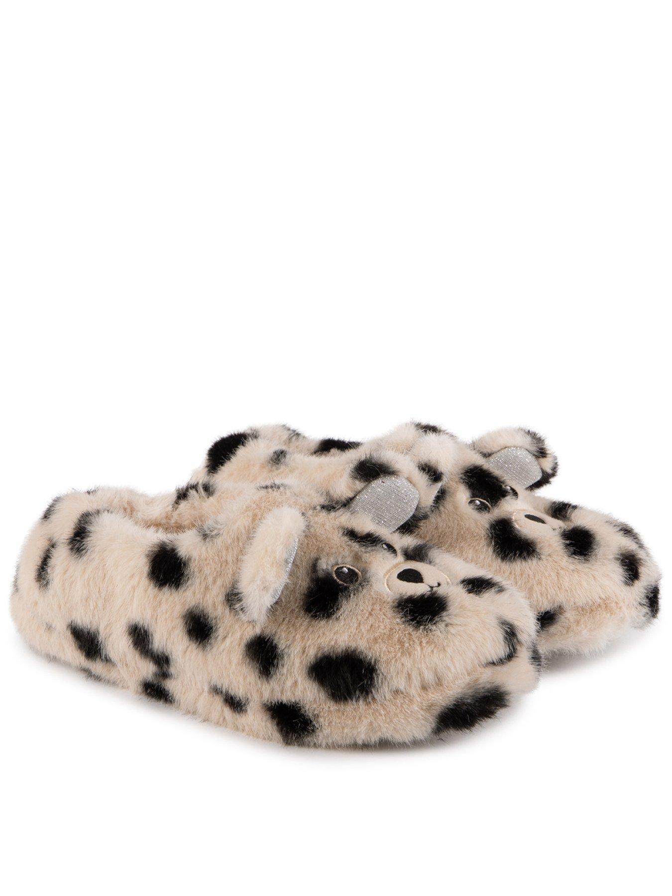 totes-novelty-dalmation-faux-fur-slippers-multi