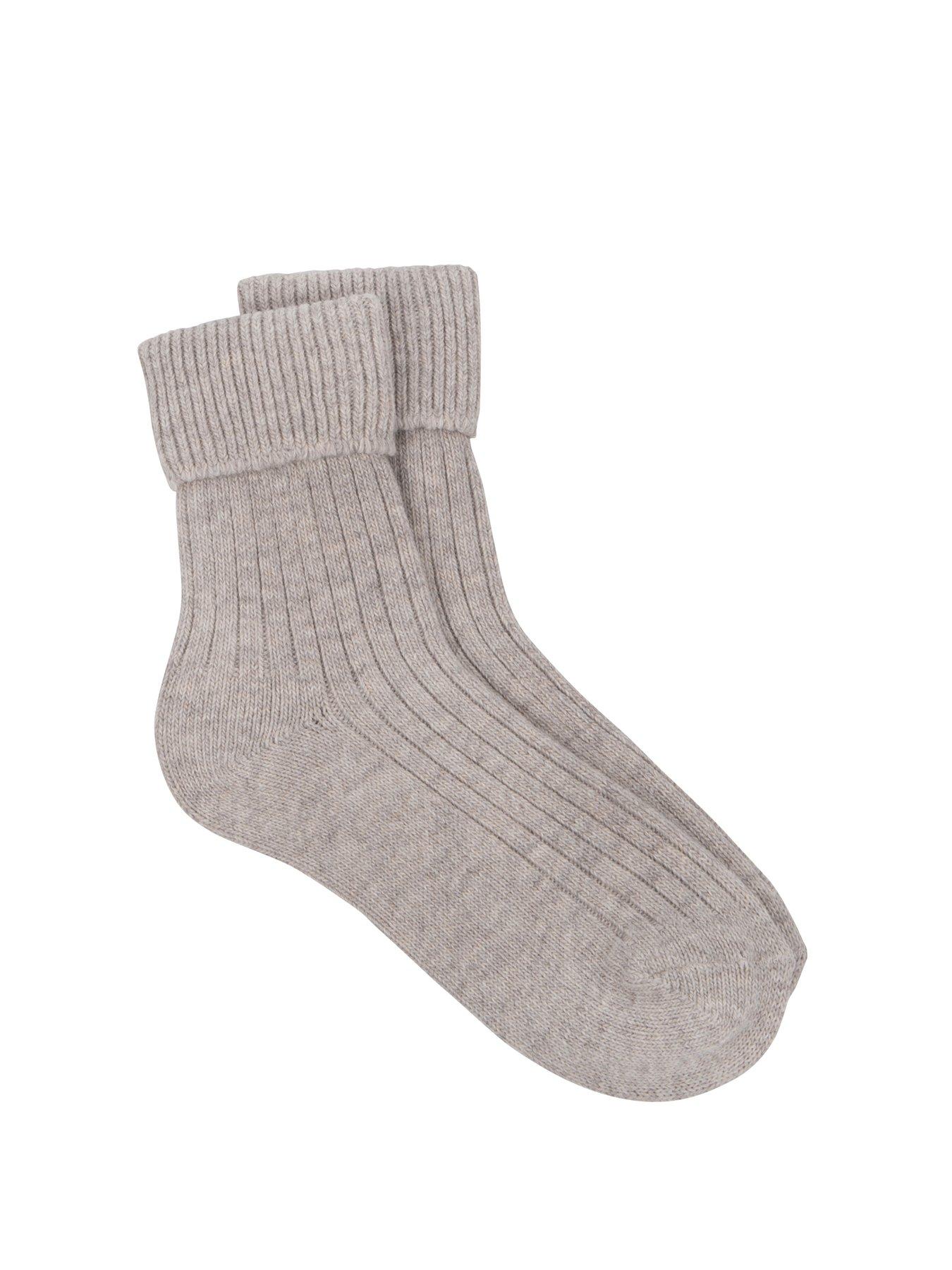 Image 1 of 4 of TOTES Luxury Cashmere And Wool Blend Ankle Socks - Mink