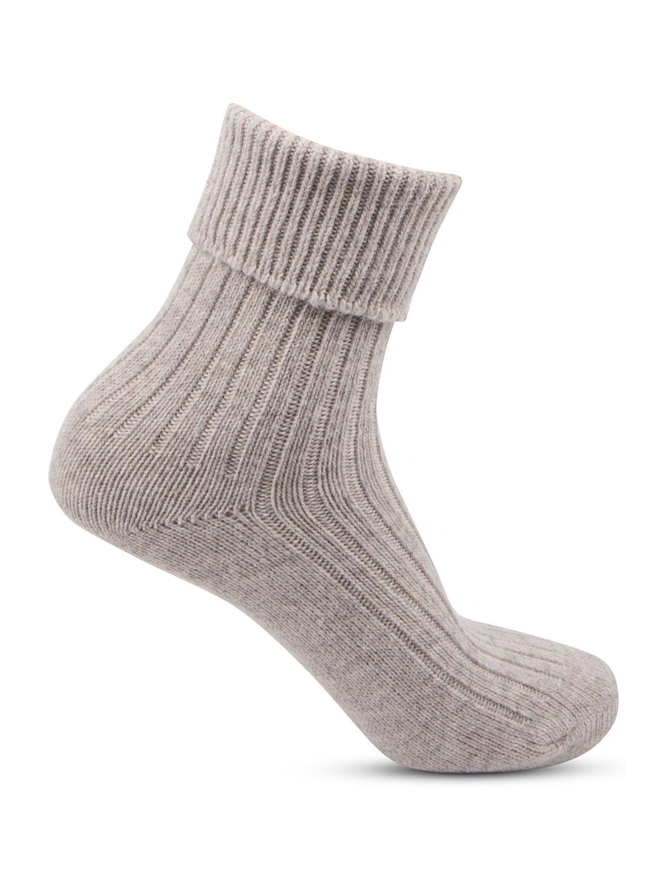 Image 3 of 4 of TOTES Luxury Cashmere And Wool Blend Ankle Socks - Mink