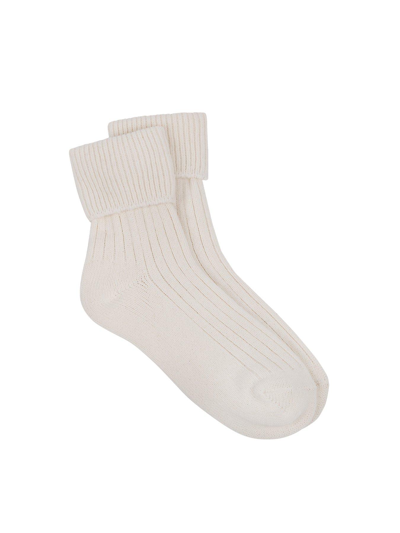undefined Luxury Cashmere And Wool Blend Ankle Socks - Oat