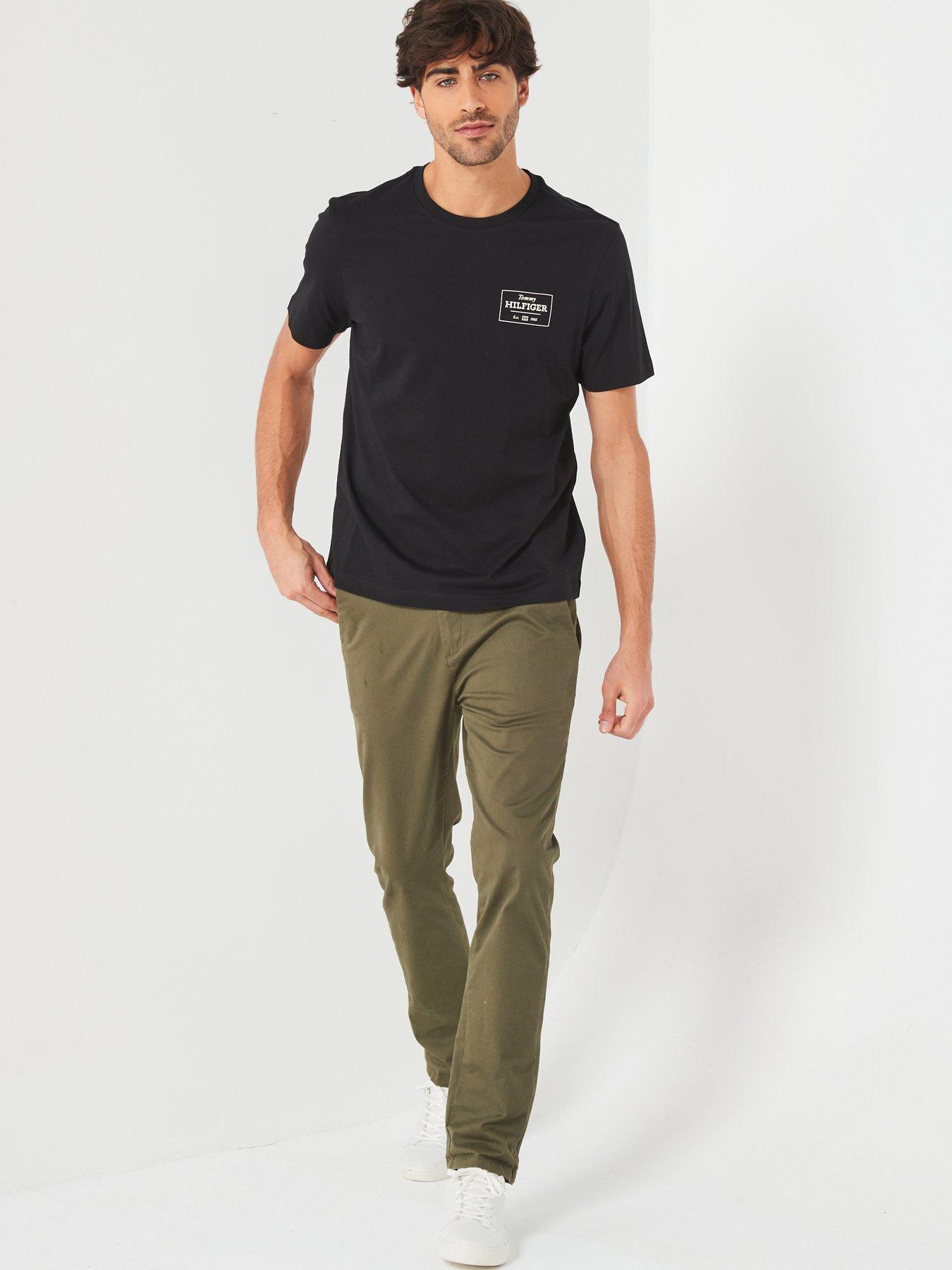  image of tommy-hilfiger-monotype-printed-label-t-shirt-black