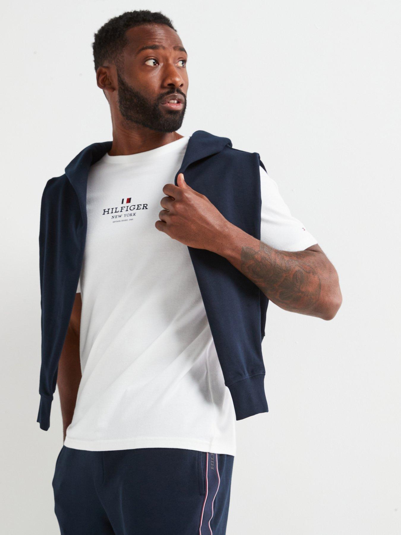 tommy-hilfiger-regular-fit-small-central-logo-t-shirt-white