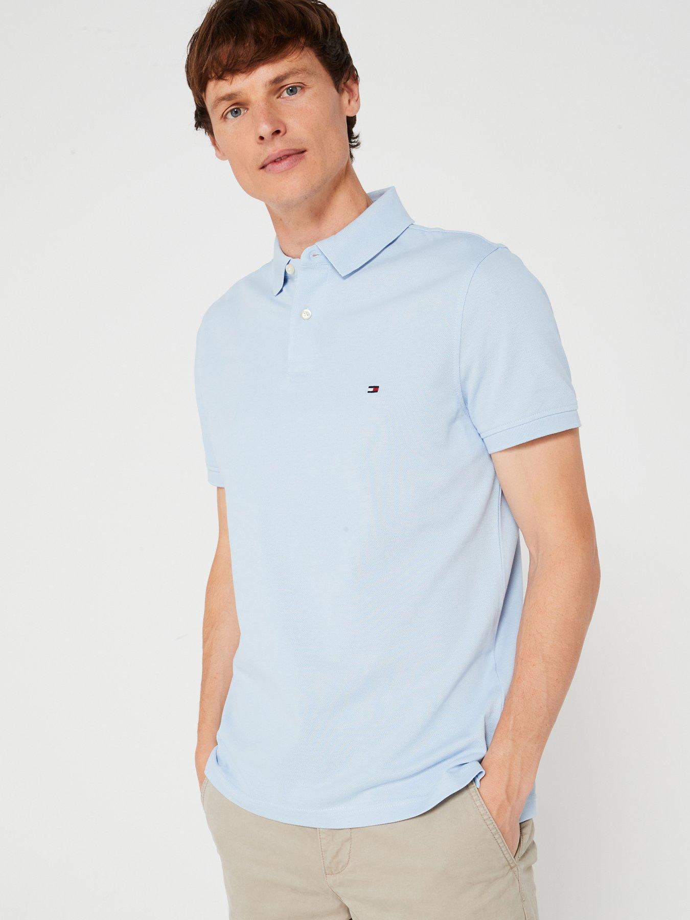 undefined Regular Fit Liquid Cotton Polo Shirt - Blue