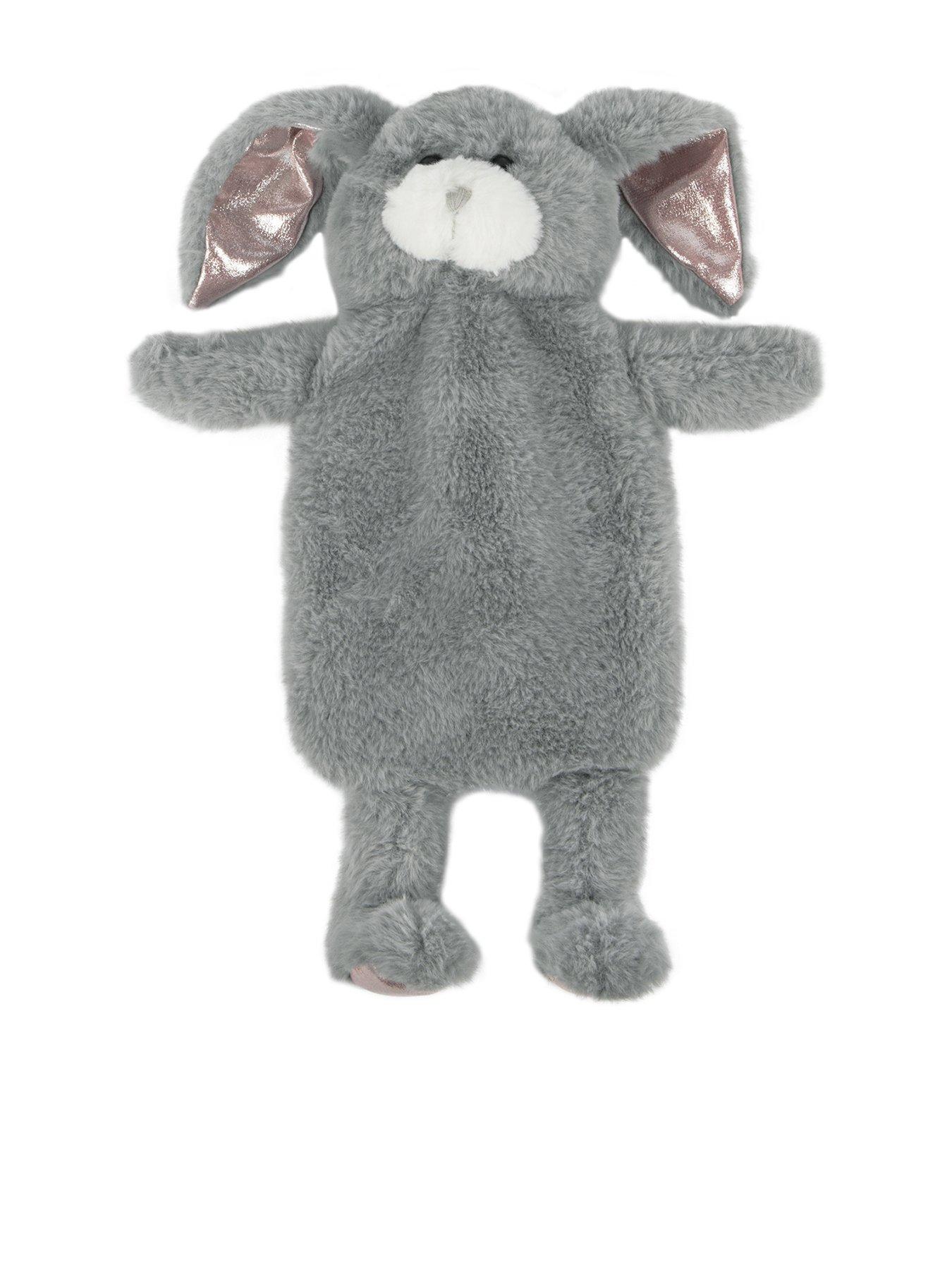 undefined Novelty Hot Water Bottle - Grey Bunny
