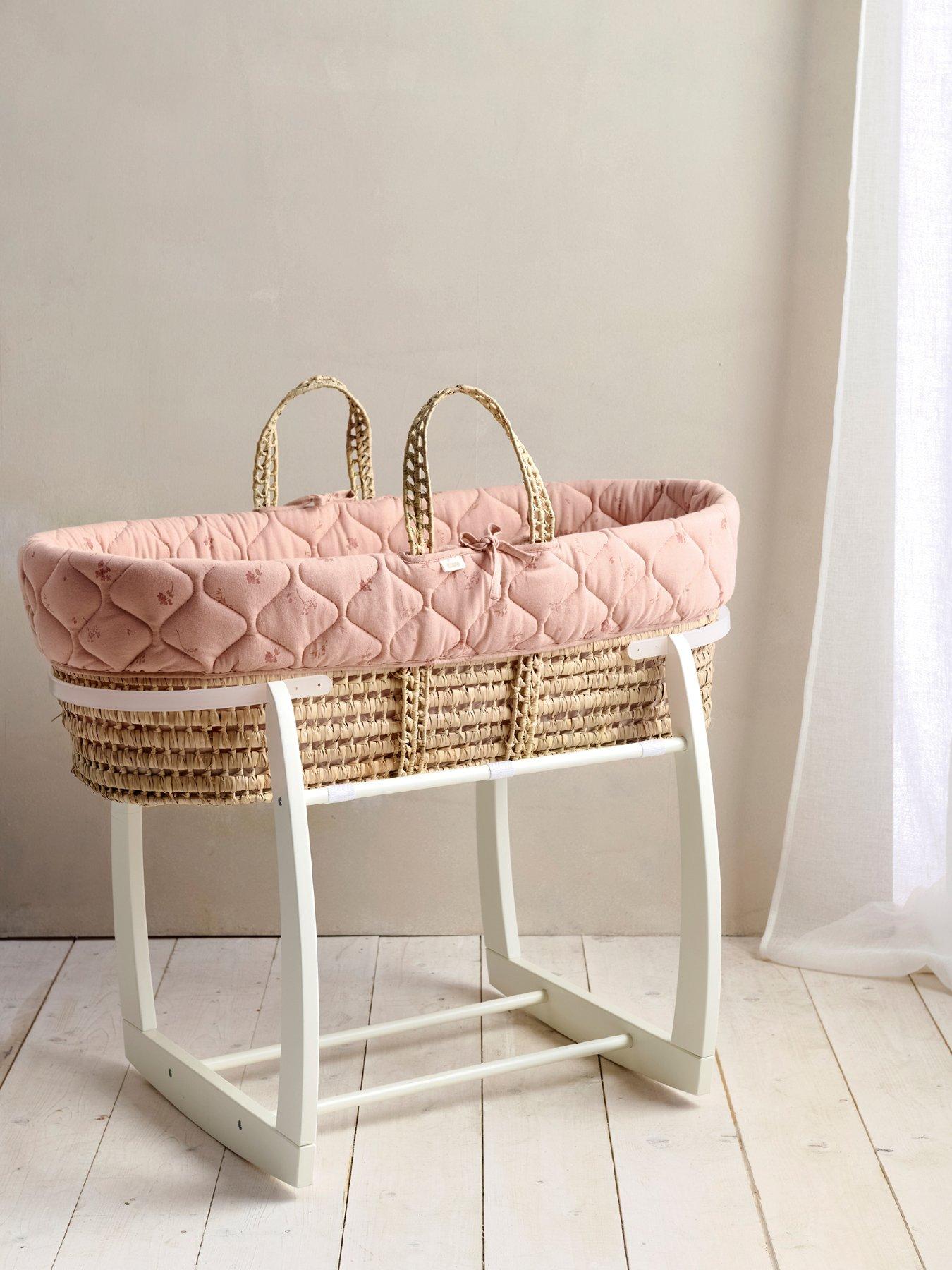 undefined Moses Basket - Welcome To The World Wildflower