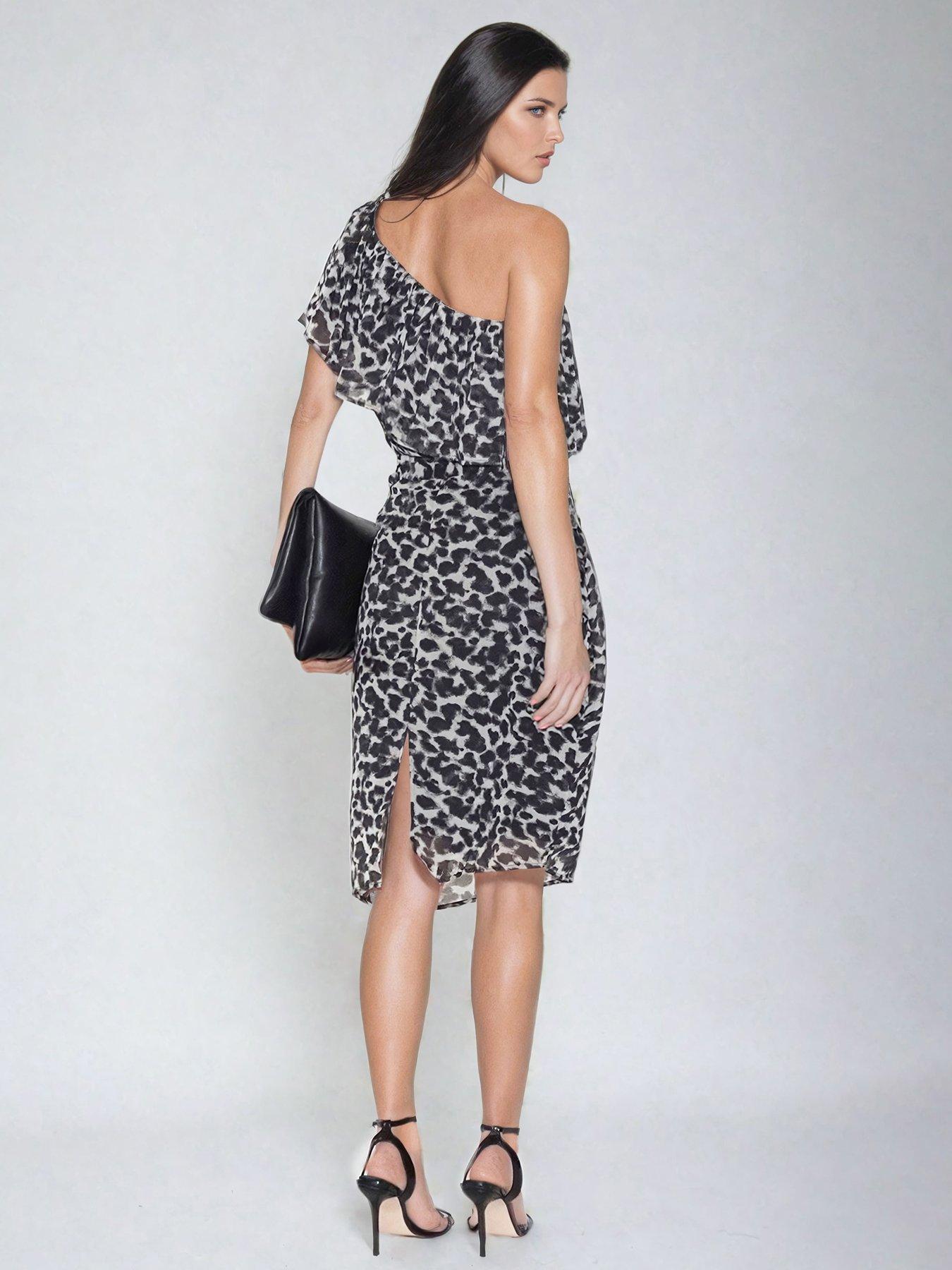 Image 4 of 6 of Religion One Shoulder Midi Dress - Multi