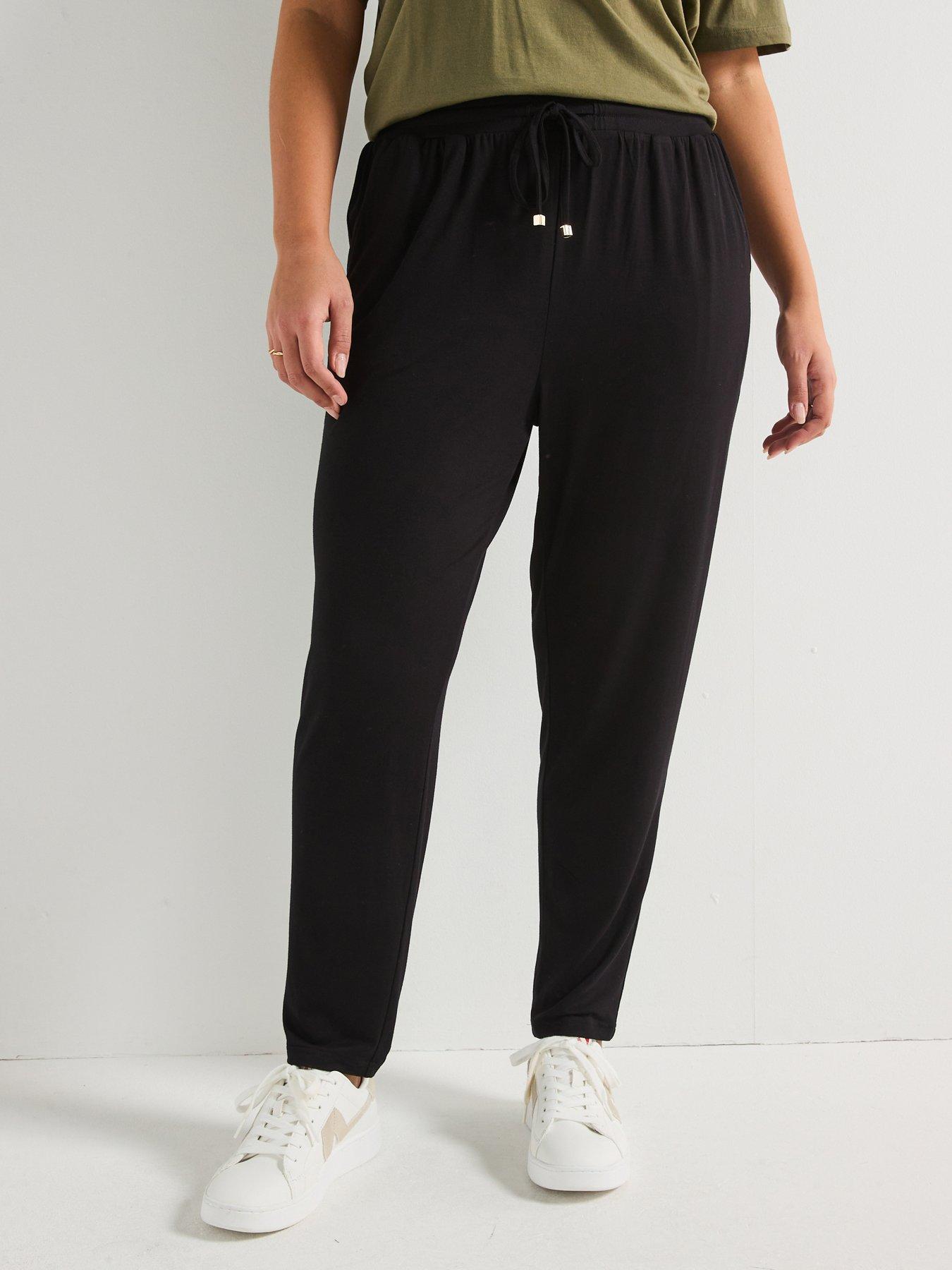 undefined Tapered Leg Trouser - Black