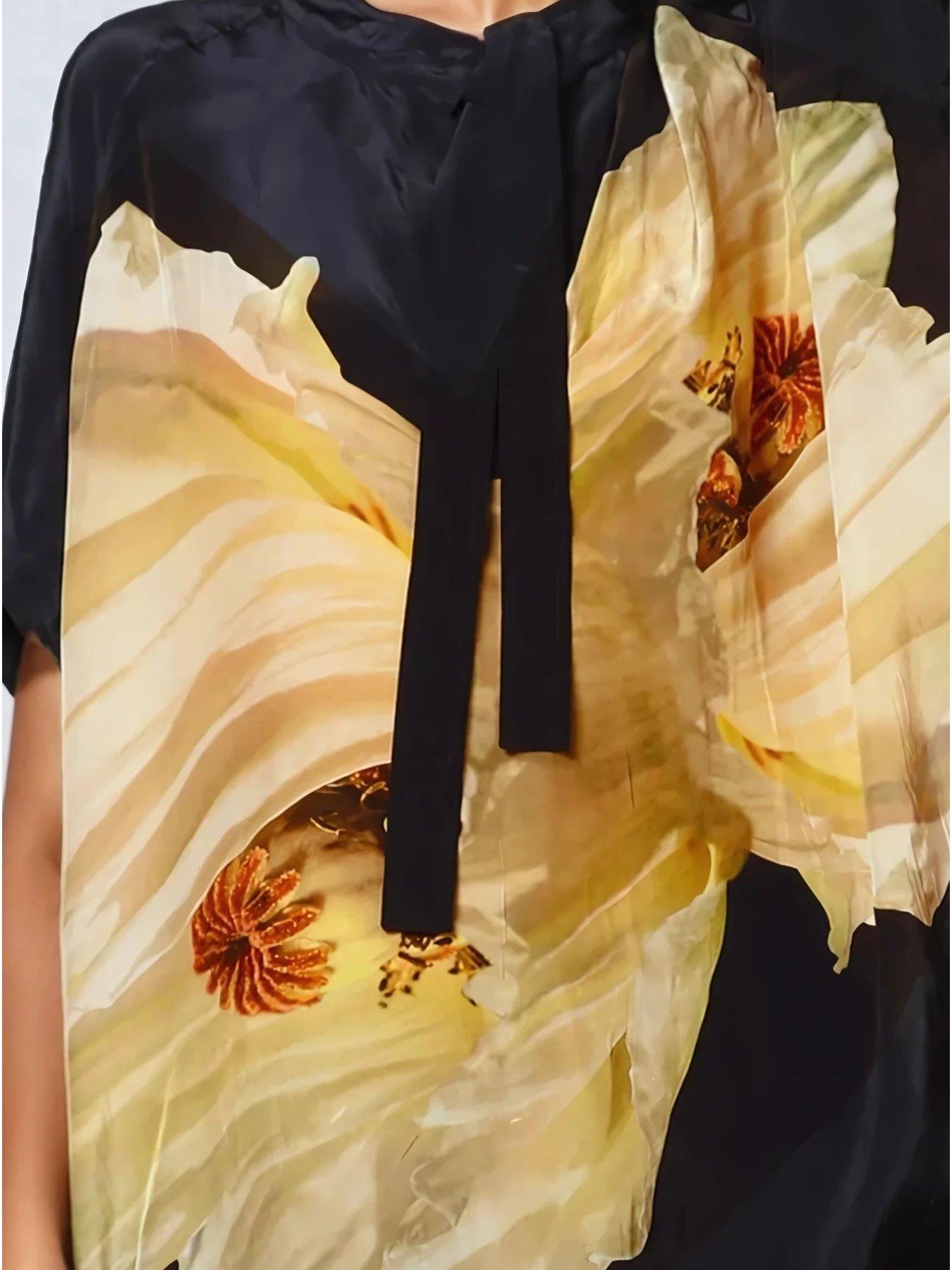  image of religion-oversized-hidden-blouse-yellow