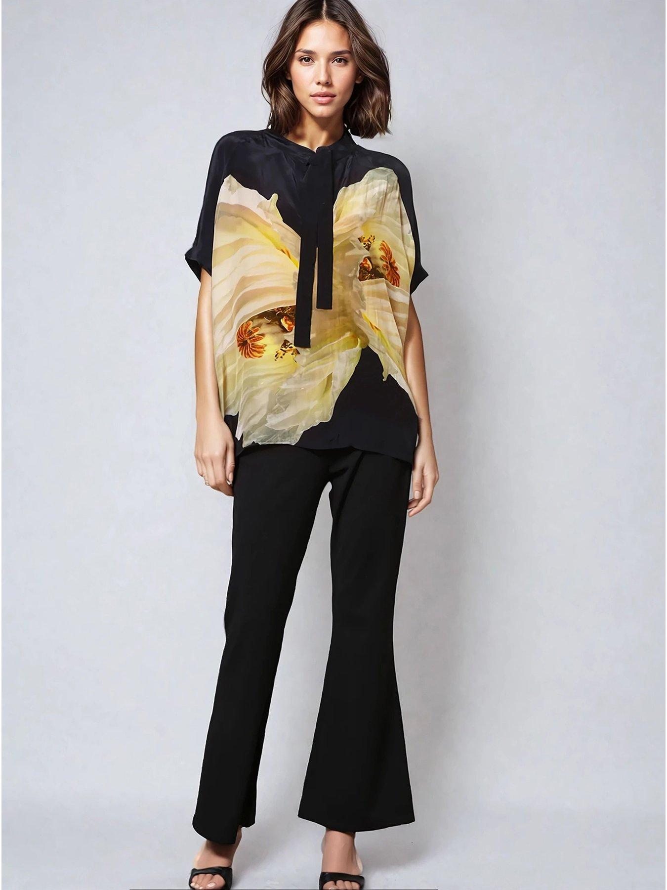  image of religion-oversized-hidden-blouse-yellow