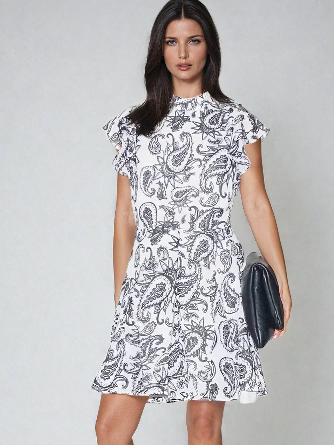 Religion High Neck Shift Dress - Multi
