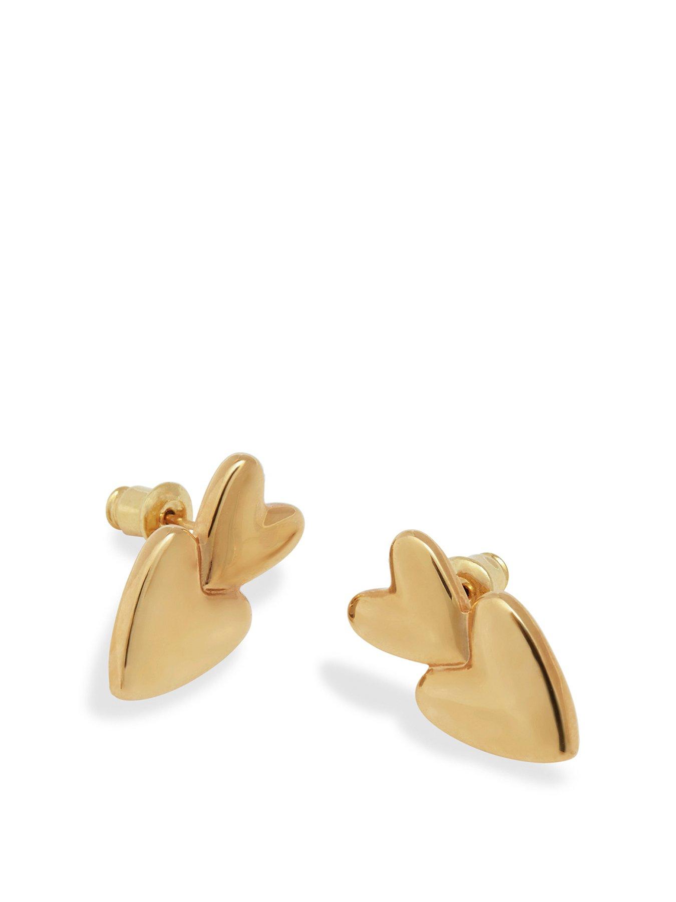 undefined Eros Heart Waterproof Gold Earrings
