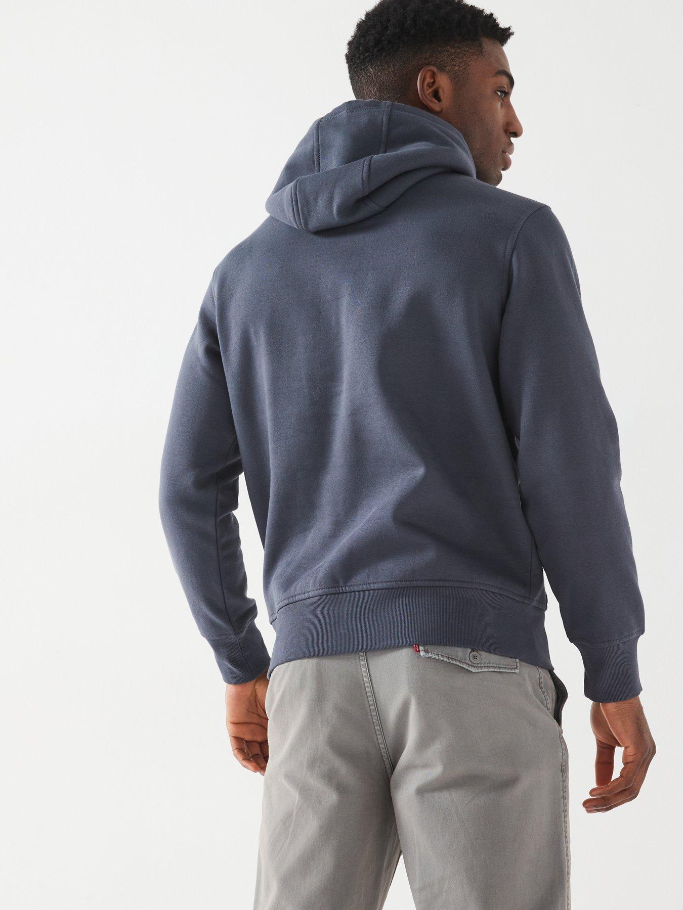 Image 2 of 5 of Calvin Klein Jeans Minimal Logo Hoodie - Grey