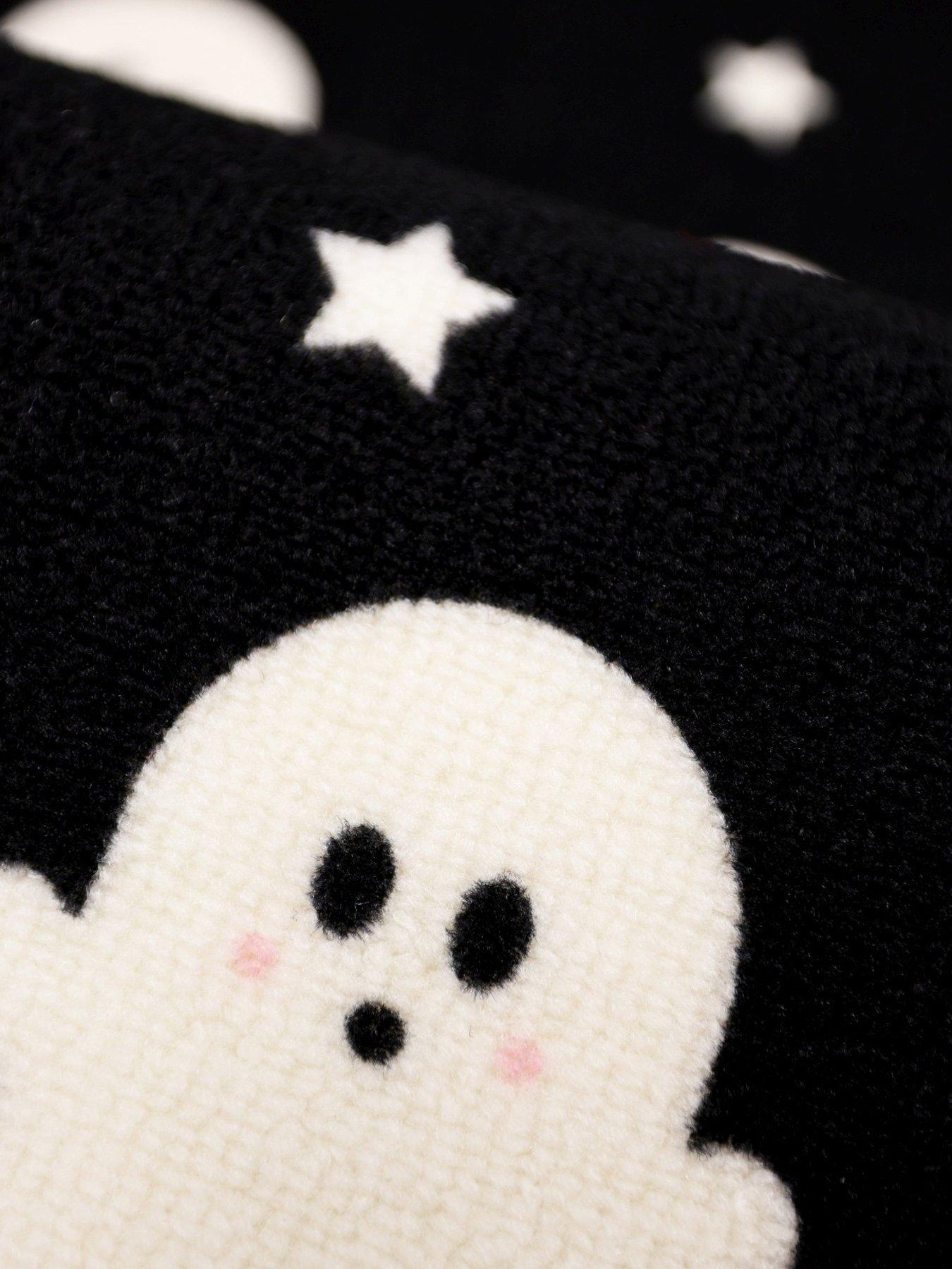  image of very-home-halloween-ghost-boo-runner-and-doormat-set-blackwhite