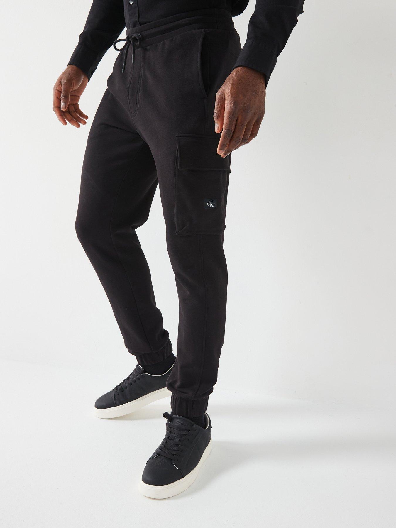 calvin-klein-jeans-woven-label-heavyweight-cargo-pants-black