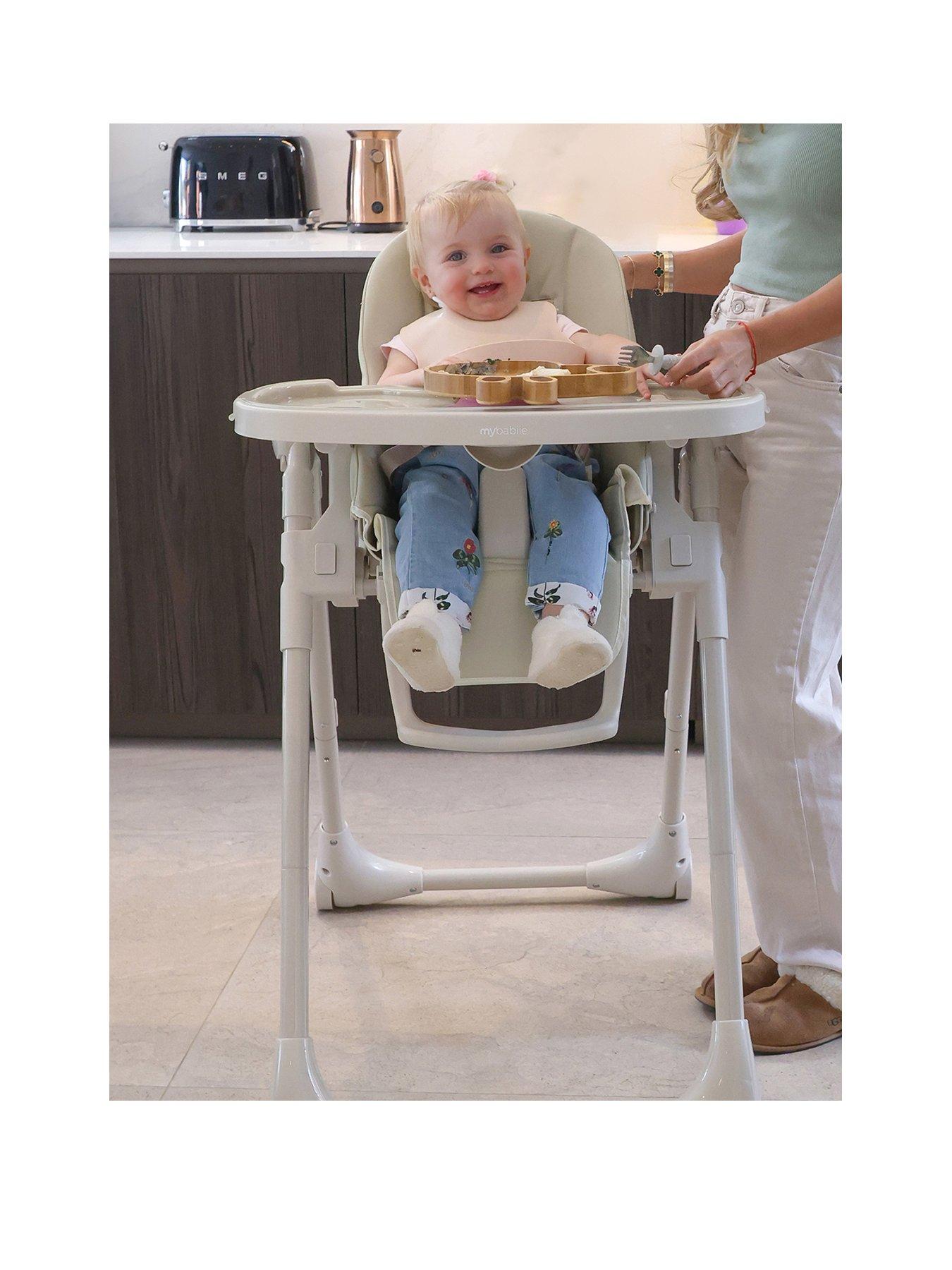  image of my-babiie-mbhc9-luxe-highchair-from-birth-oatmeal