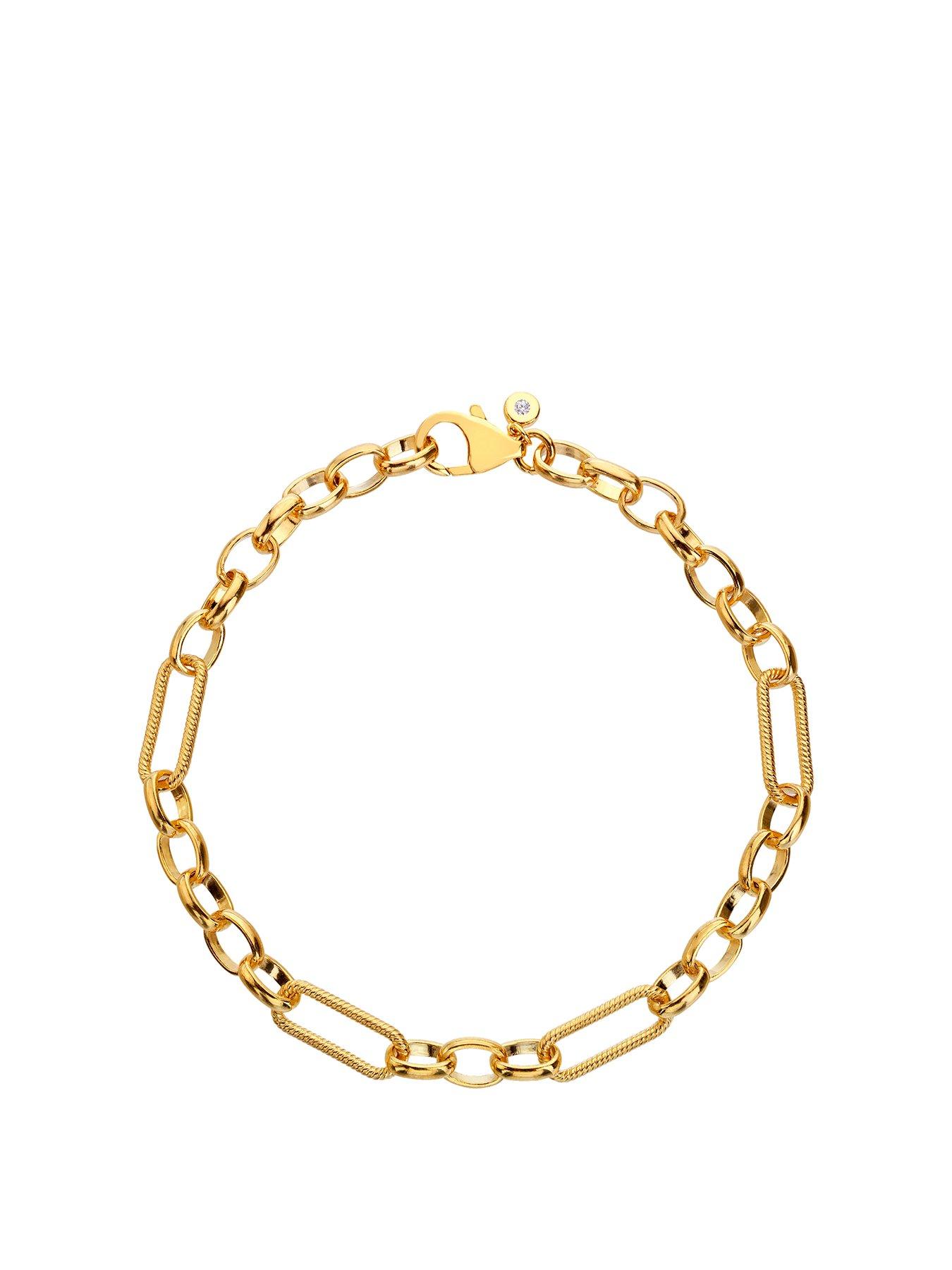 undefined HD X TG Statement Link Bracelet - Gold Plated
