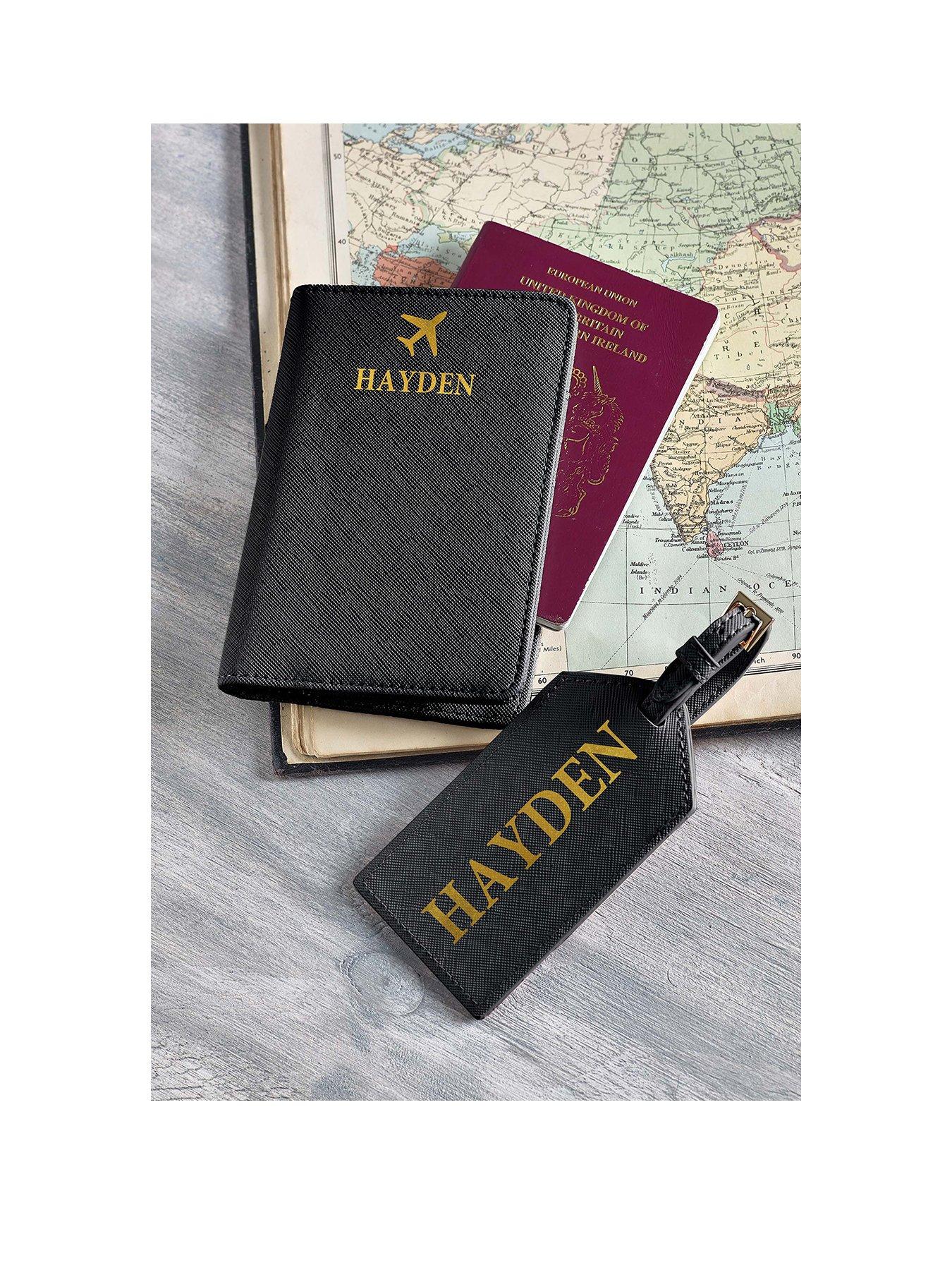 undefined Personalised Plane Passport & Luggage Holder