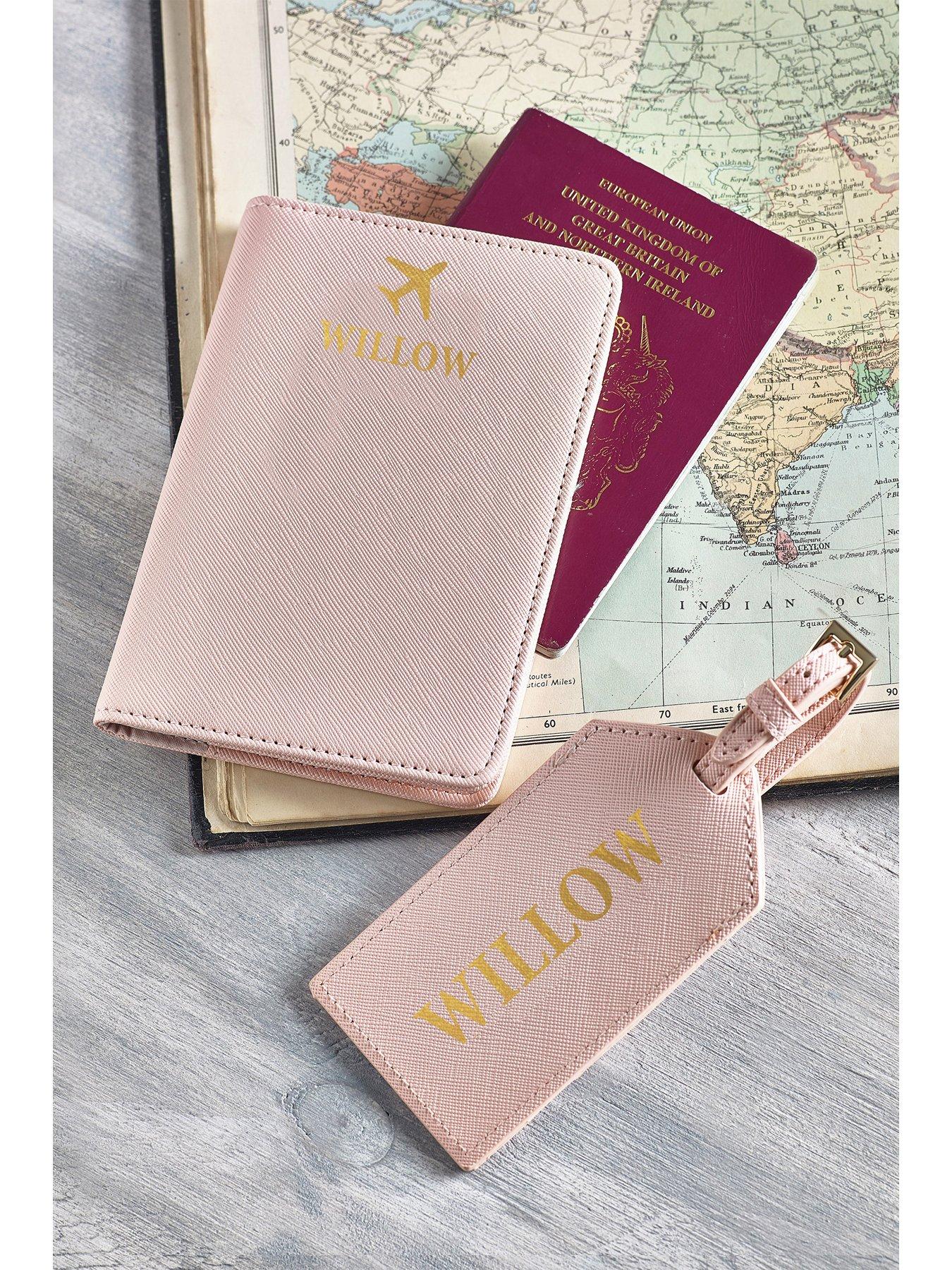  image of love-abode-personalised-plane-passport-luggage-holder