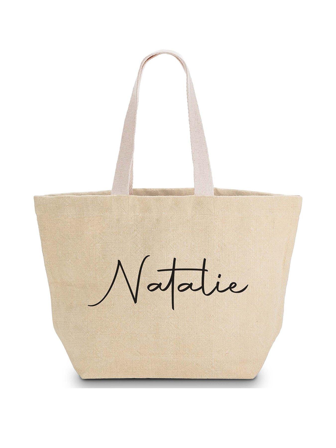 undefined Personalised Heavy soft washed Jute Bag