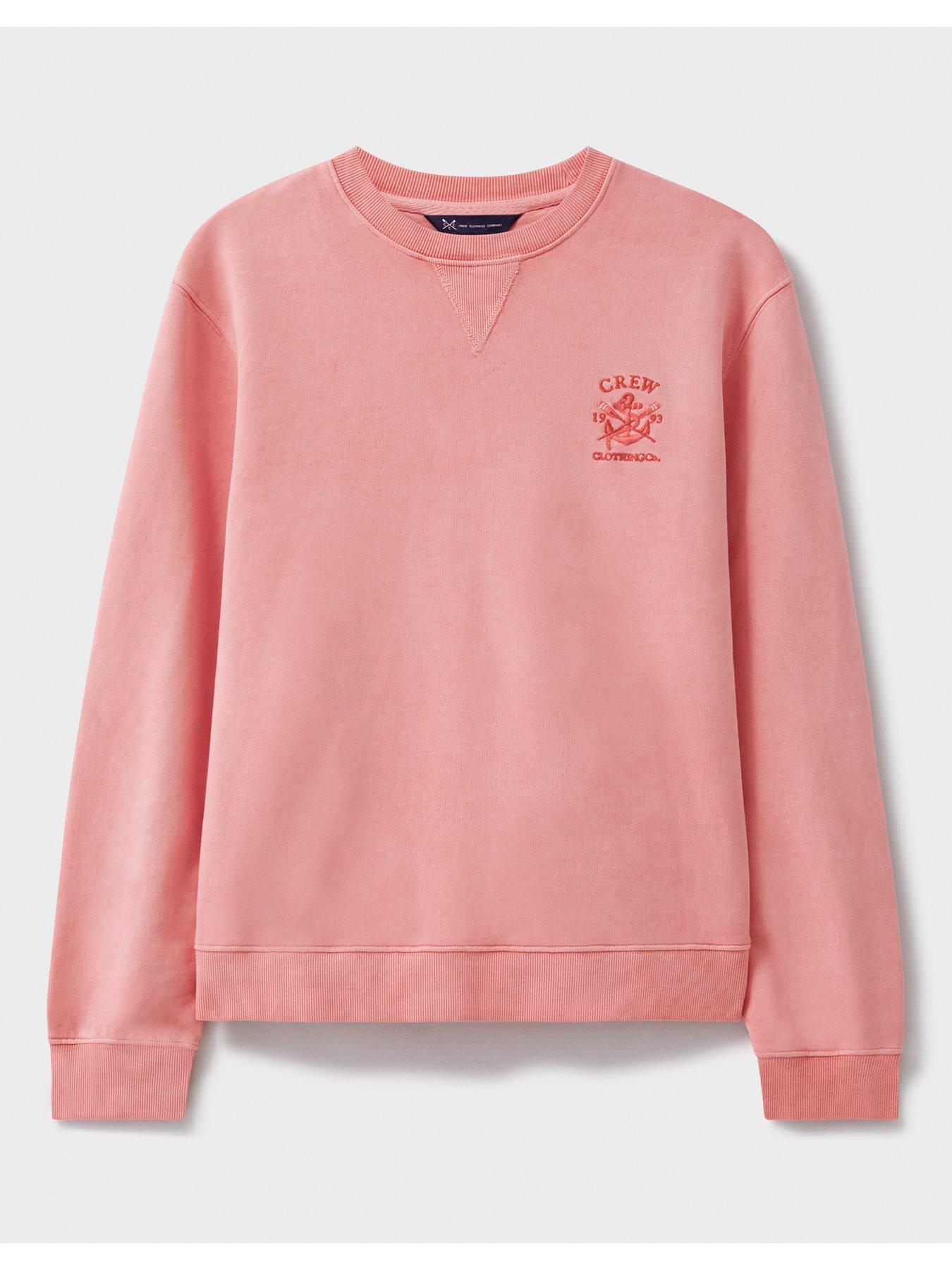  image of crew-clothing-crewneck-sweatshirt-orange