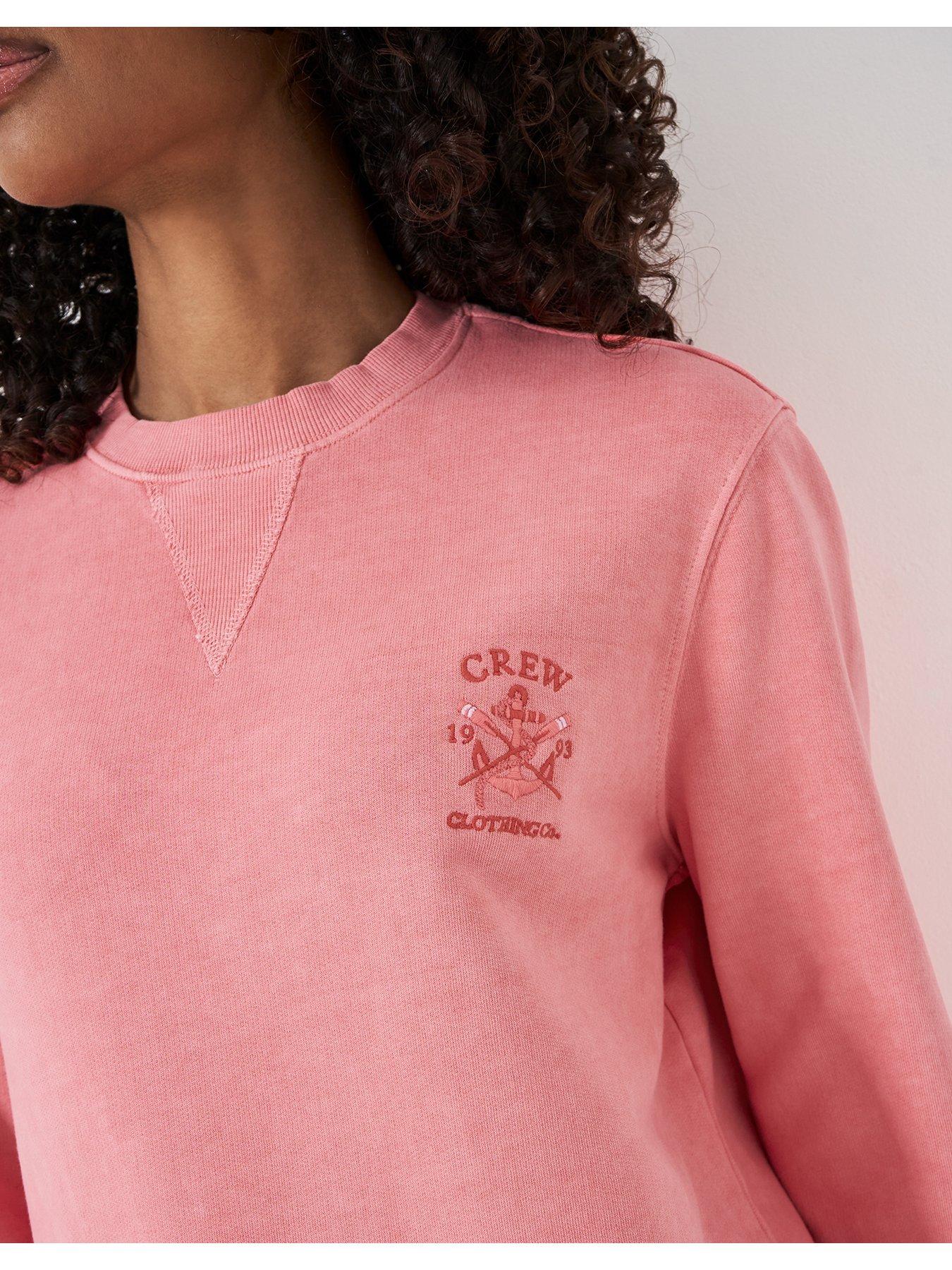  image of crew-clothing-crewneck-sweatshirt-orange