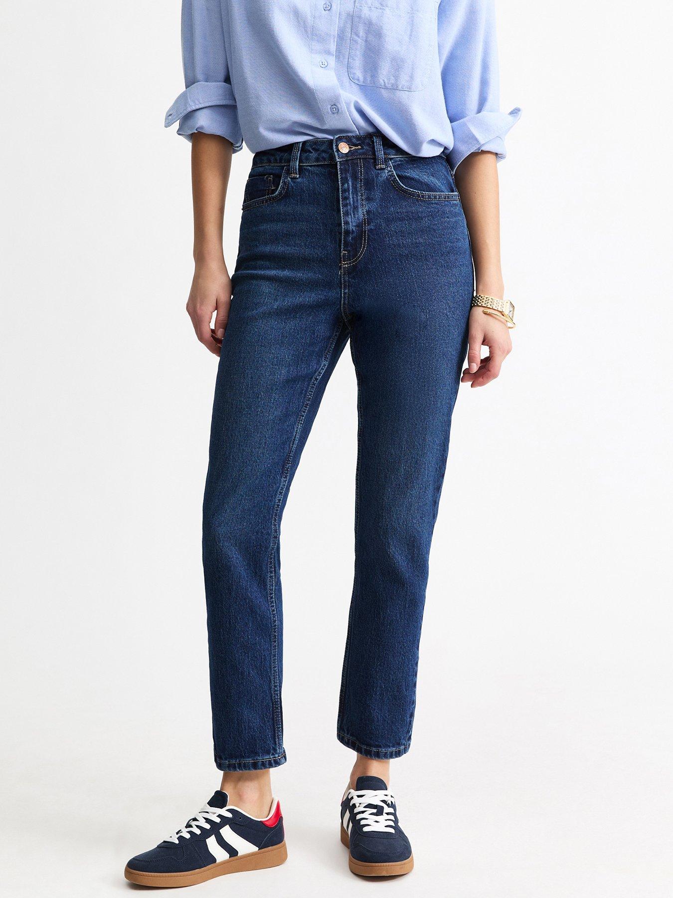 New Look Blue Hannah Straight Leg Jeans