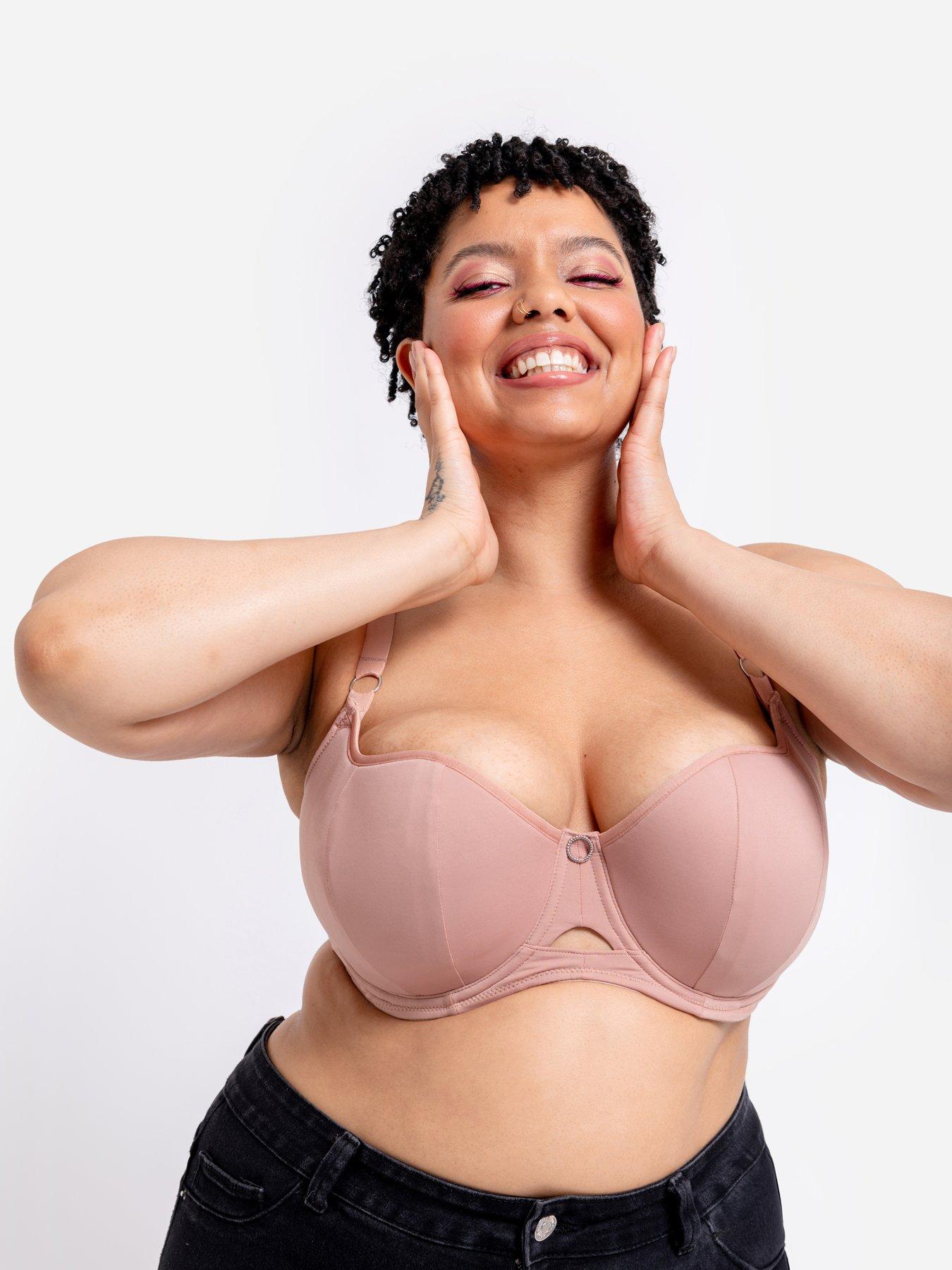 undefined Boost Me Up Padded Underwired Half Cup Balcony Bra With Sweetheart Neckline - Latte