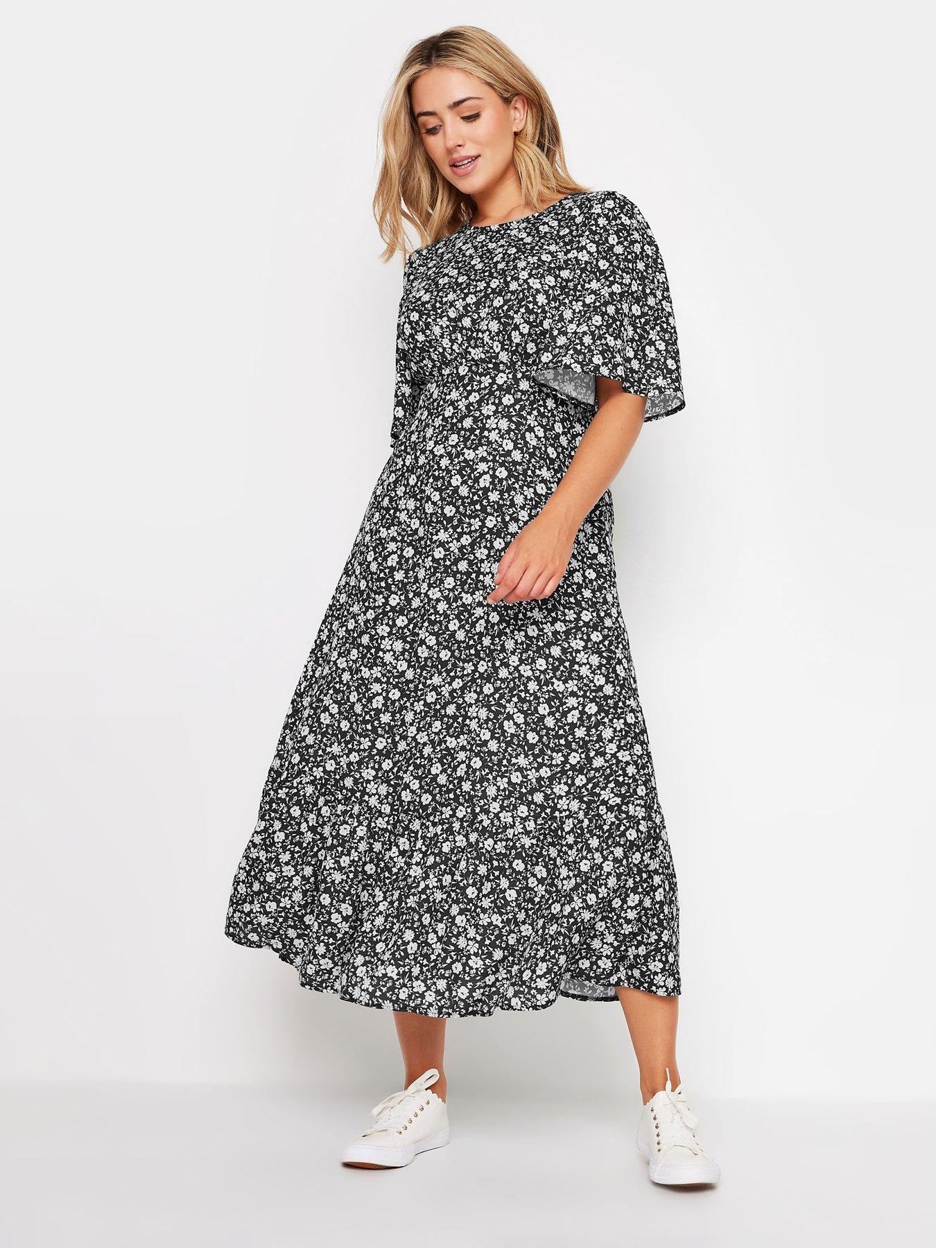 image of mco-petite-floral-gypsy-dress-black