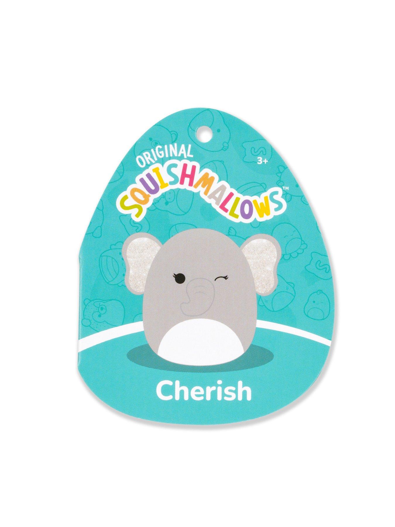 Image 6 of 8 of Squishmallows 7.5-Inch Little Plush - Cherish - Winking Grey Elephant (with Sparkle Ears)